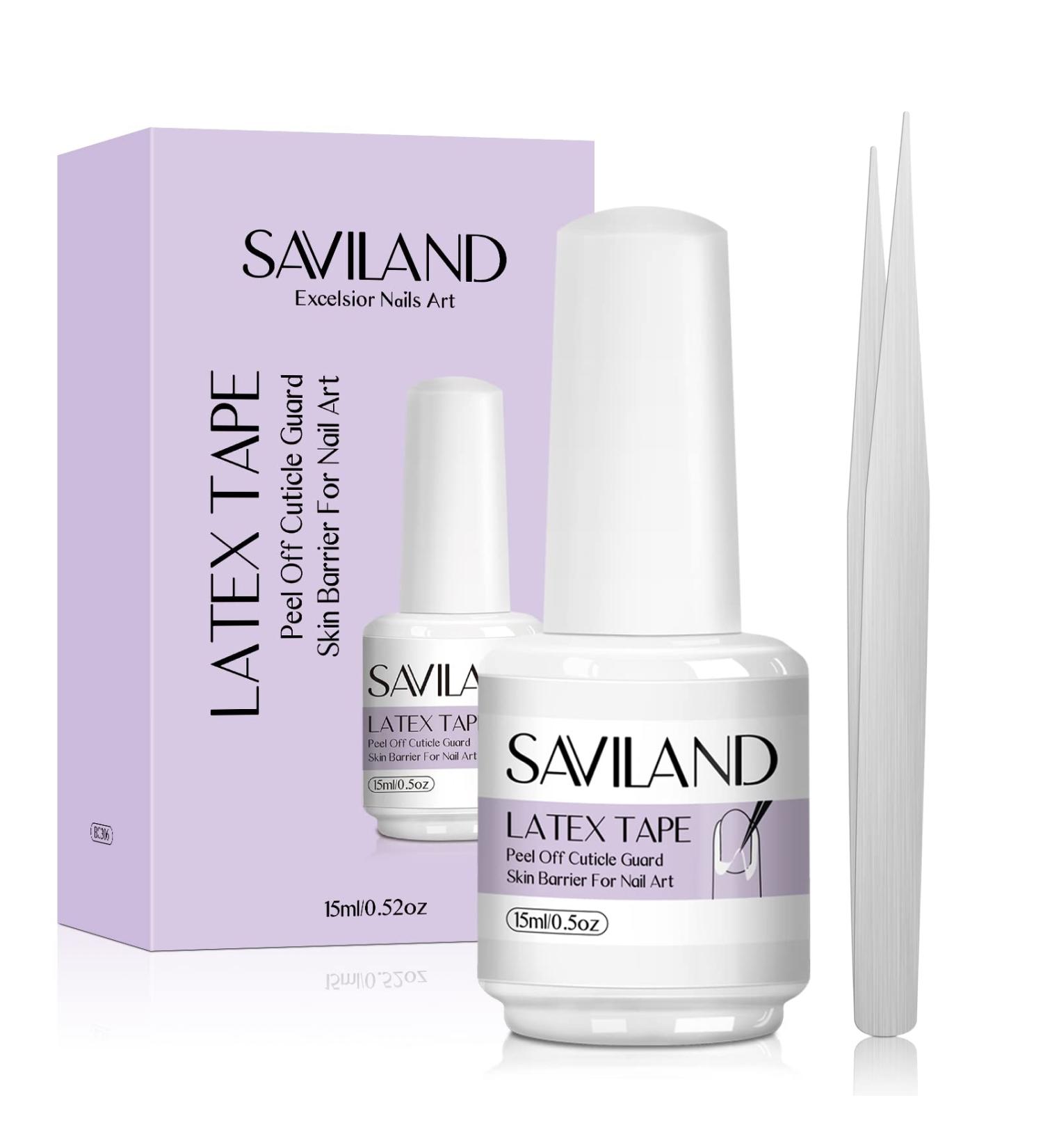 Saviland Liquid Nail Latex - Peel Off Cuticle Guard & Skin Barrier for Nail Art - Manicure Starter Accessory - Buy Online on GoSupps.com