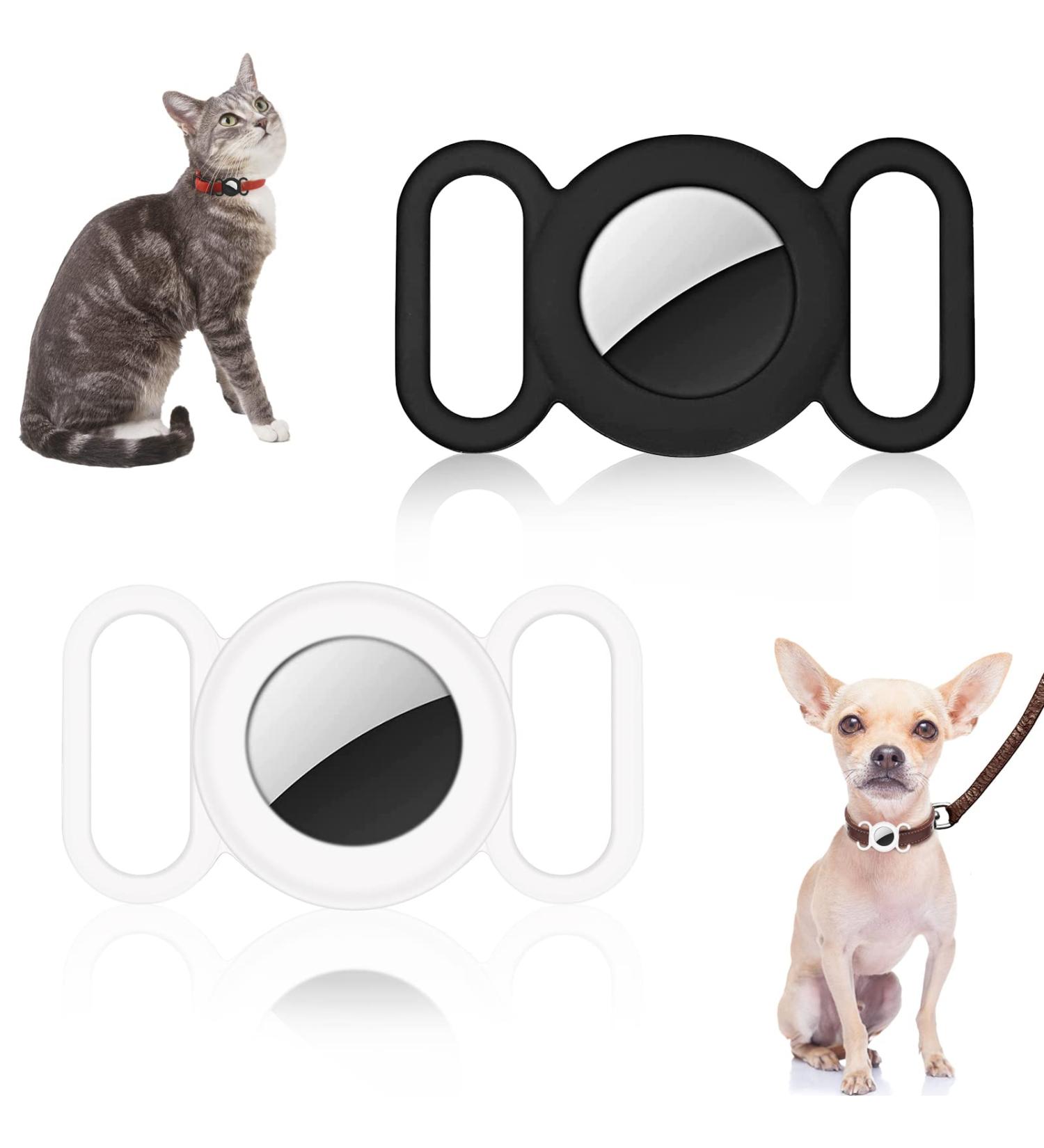 2 Pack Airtag Dog Collar Silicone Cases | Protective Airtag Covers for GPS Tracking Anti-Lost & Security - Buy Online on GoSupps.com