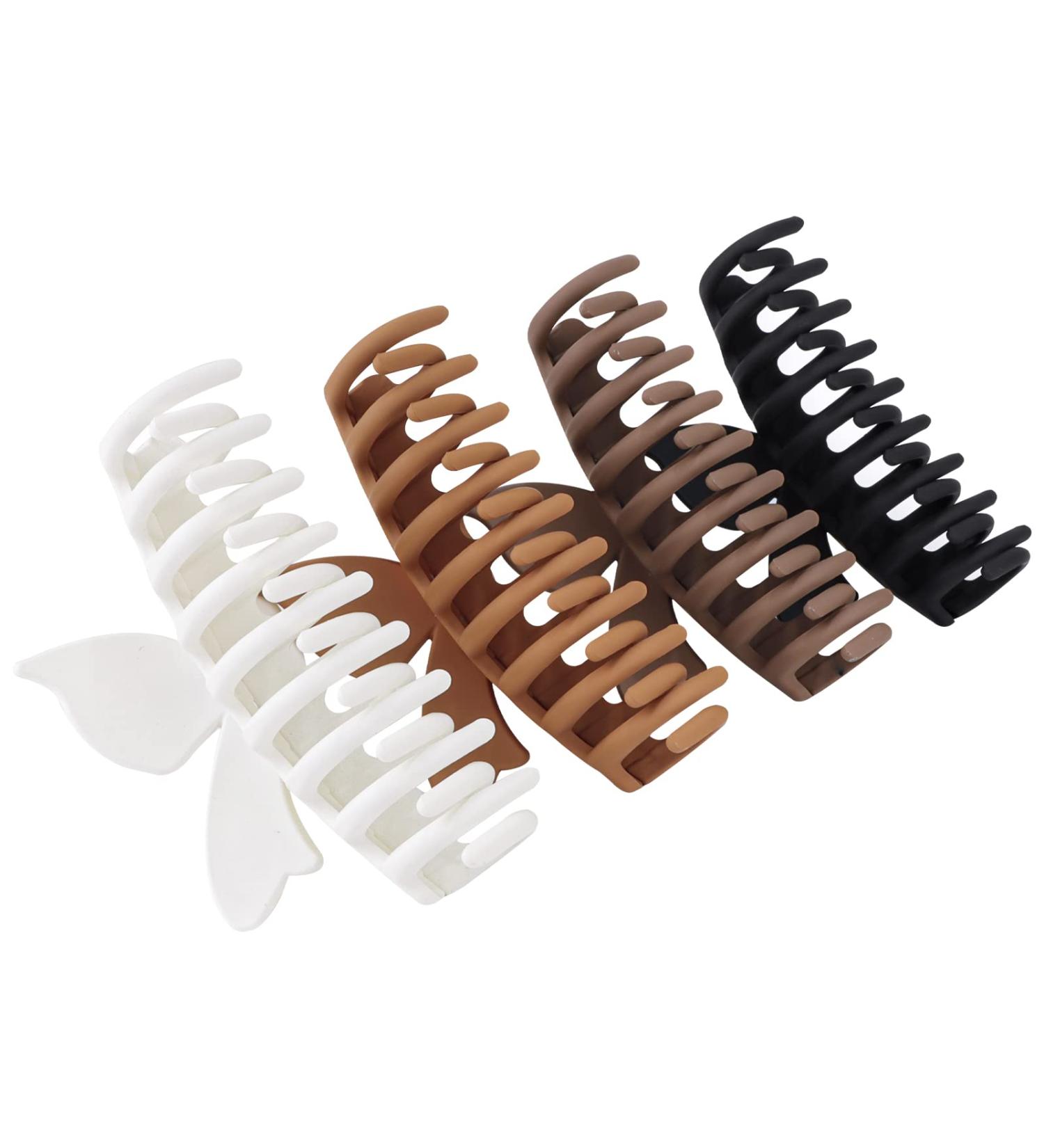 ACO-UINT 4 Pack Large Non Slip Butterfly Hair Claw Clips for Thick Hair - Strong Jumbo Clips for Styling Accessories - Buy Online on GoSupps.com