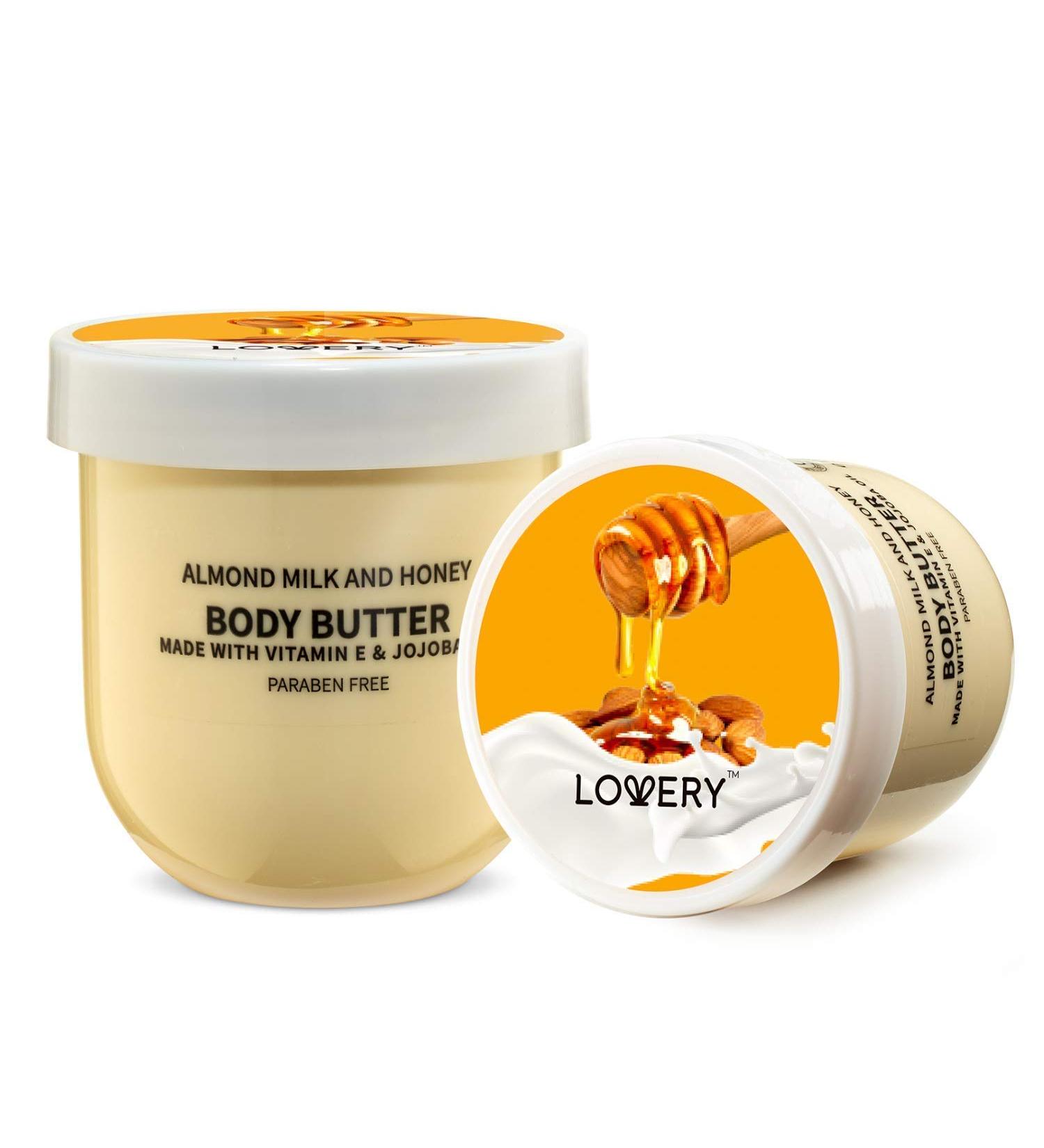 Almond Milk and Honey Body Butter - 6oz Ultra-Hydrating Shea Butter Cream with Jojoba Oil & Vitamin E - Natural Moisturizer for Men and Women - Ideal for Normal to Dry Skin - Buy Online on GoSupps.com
