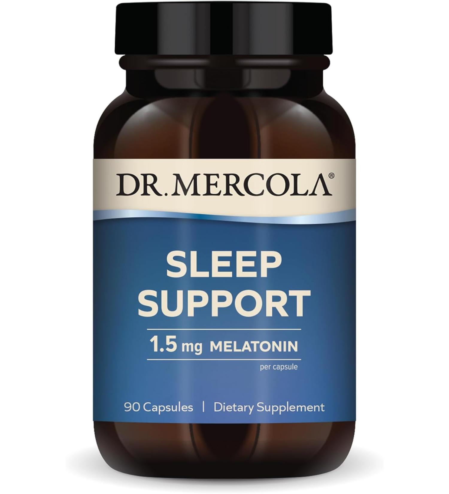 Dr. Mercola Sleep Support with Melatonin - 90 Tablets for Better Sleep - Buy Online on GoSupps.com