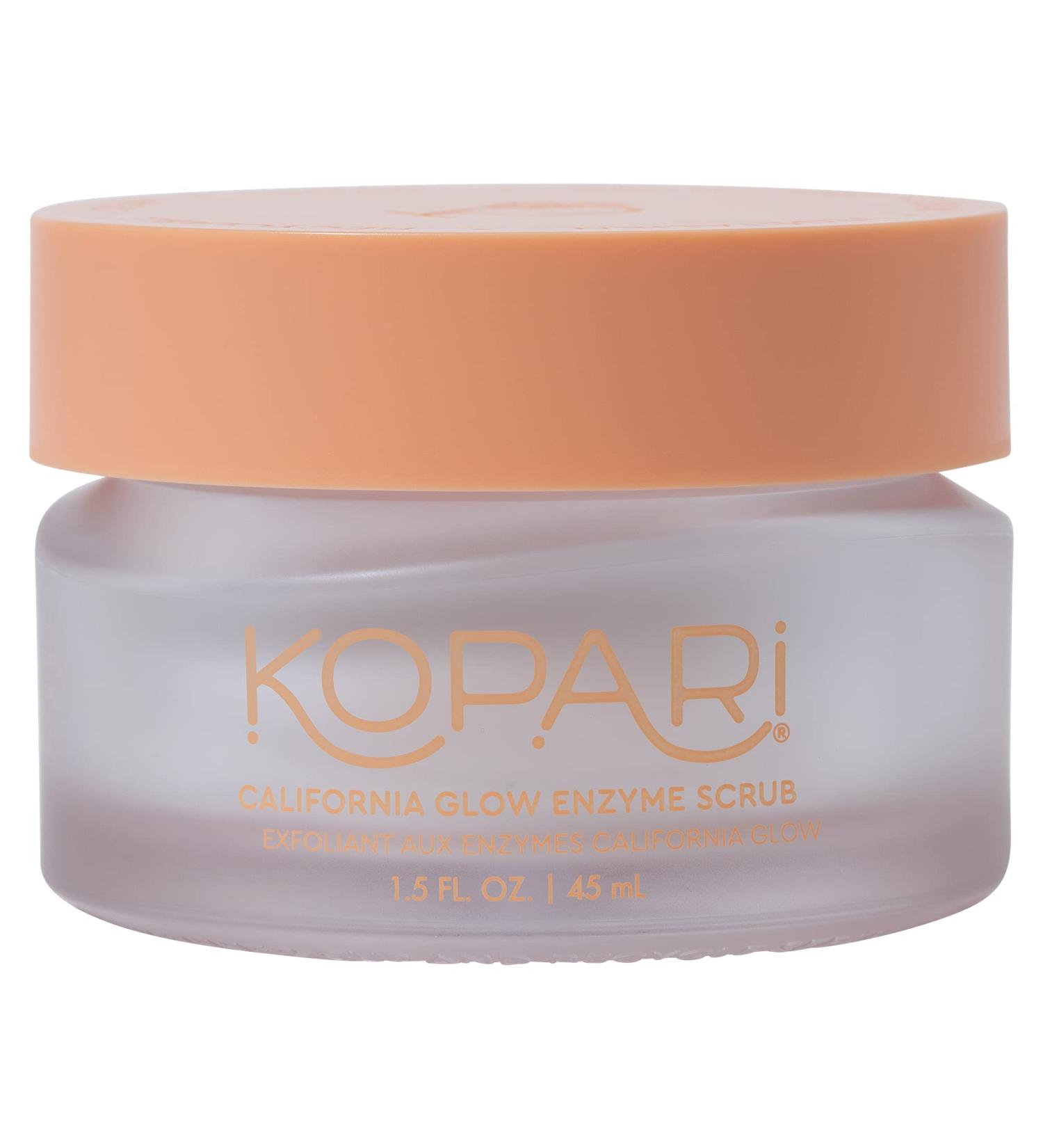 Kopari California Glow Enzyme Exfoliating Face Scrub - 100% Organic Coconut Oil - Vegan - 1.5 Fl Oz - Buy Online on GoSupps.com