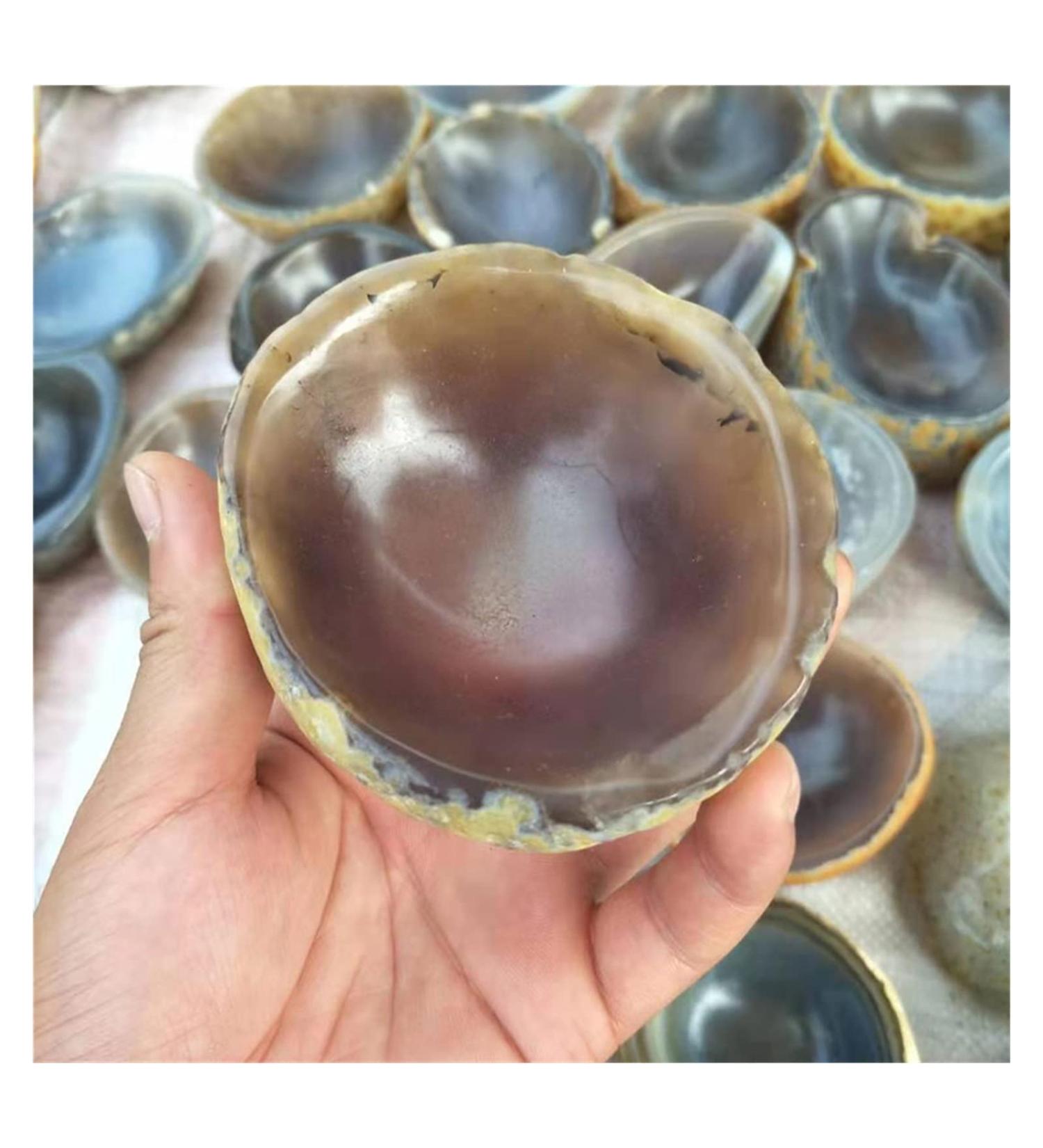 Natural Sphere Folk Crafts Gemstone Natural Carved Crystal Singing Bowl 65mm-75mm for Decoration for Home Decoration for Decoration Gift Decoration feng Shui. - Buy Online on GoSupps.com