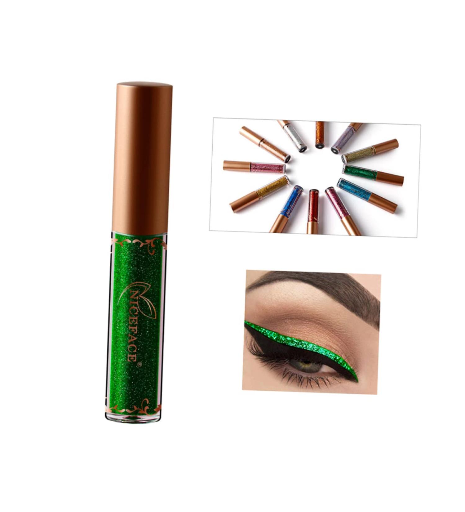 Beavorty Color Eyeliner Color Eyeliner Liquid Metallic Eyeliner Glitter Eyeshadow Glow Liquid Eyeliner 1 count (Pack of 1) 08 - Buy Online on GoSupps.com