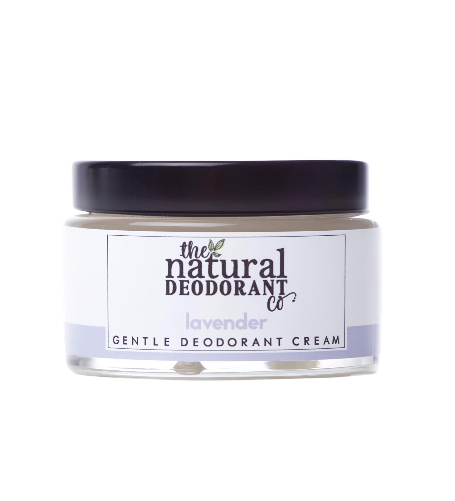 Natural Deodorant Cream Lavender 55g - Aluminium & Plastic Free | Gentle Formula for Sensitive Skin - Buy Online on GoSupps.com