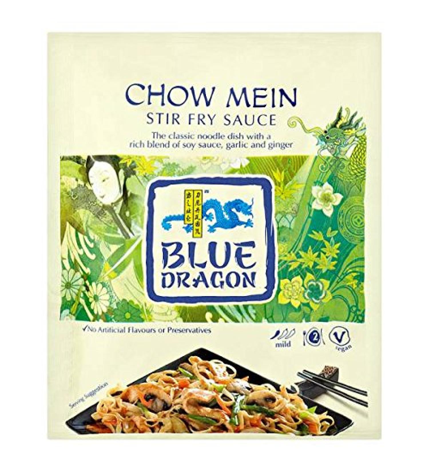 6 x Dragon Chow Mein 120g Blue Sauce