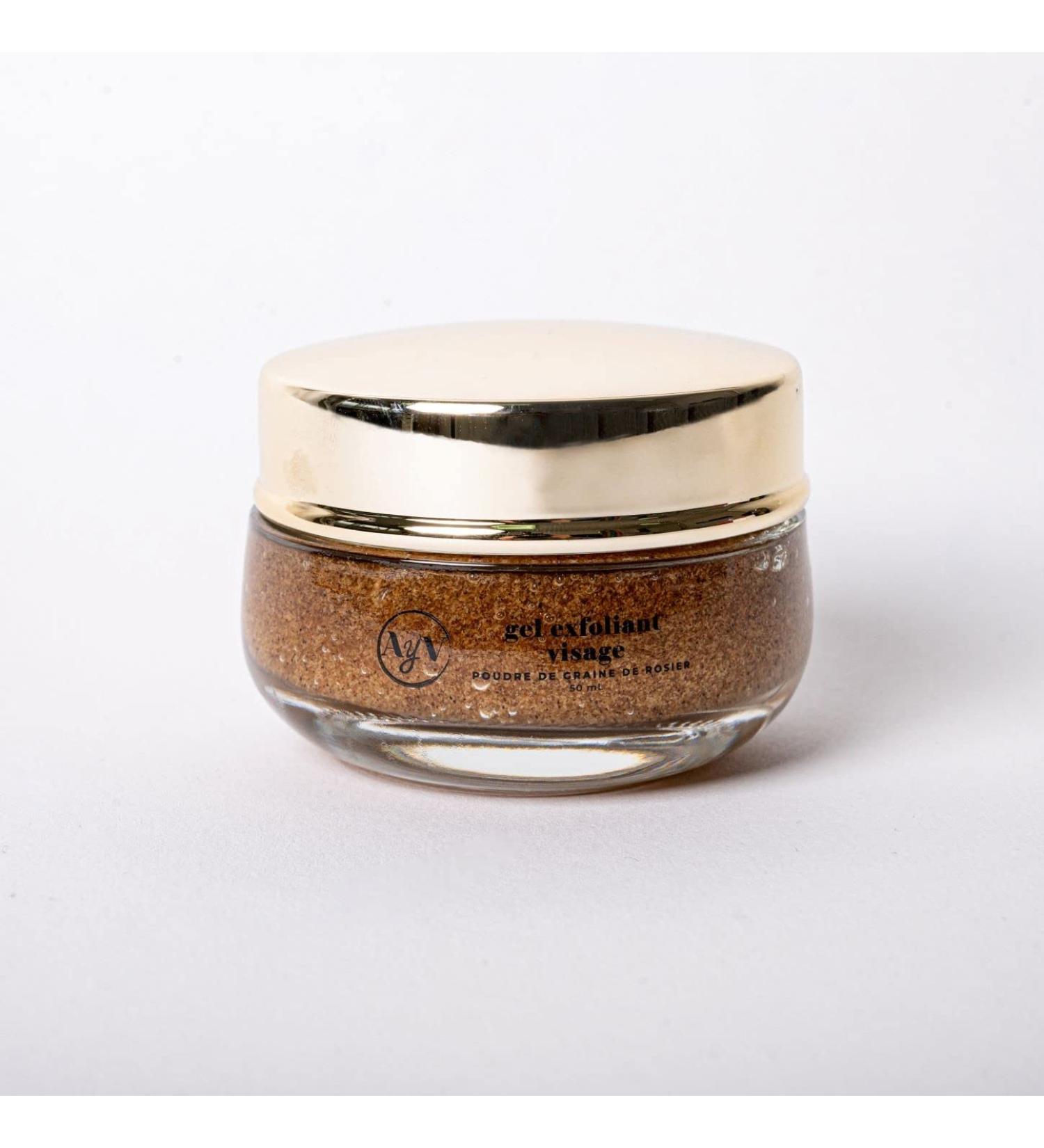  Ay'v AYV Cosmetics - Organic Exfoliating Face Gel with Rosehip Seed Powder - Gentle and Refreshing Facial Care - Removes Impurities and Promotes Cell Renewal - MADE IN FRANCE - 100ml - Buy Online on GoSupps.com
