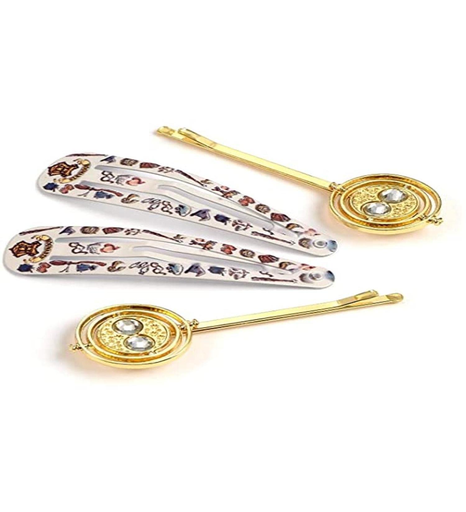 Harry Potter Official Time Turner Hair Clip Set by The Carat Shop