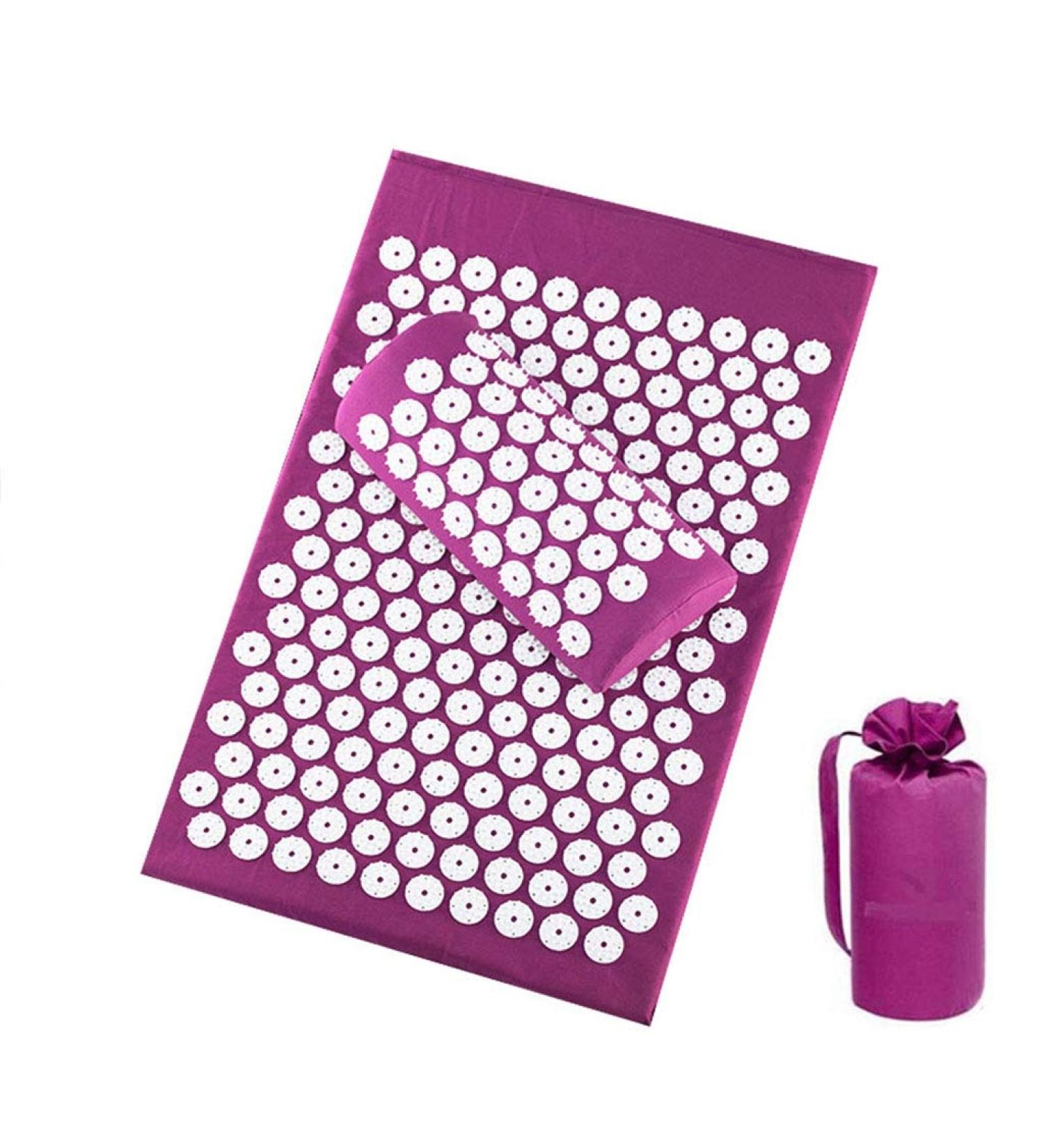 Nealpar Eco Mat Acupressure Device | Natural Linen Cotton Acupuncture Pillow for Stress Relief & Trigger Point Massage - Buy Online on GoSupps.com