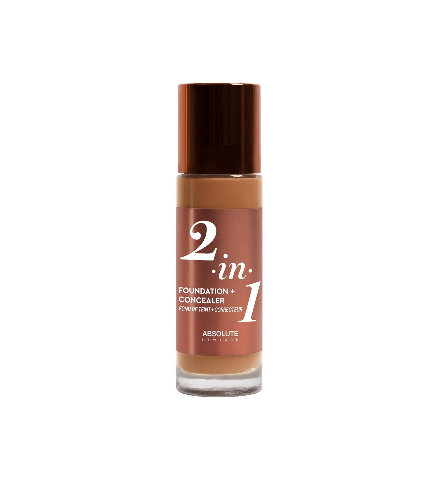 2-in-1 Concealer Foundation Neutral Walnut Absolute New York Foundation Mffc06 Neutral Walnut 40 g - Buy Online on GoSupps.com