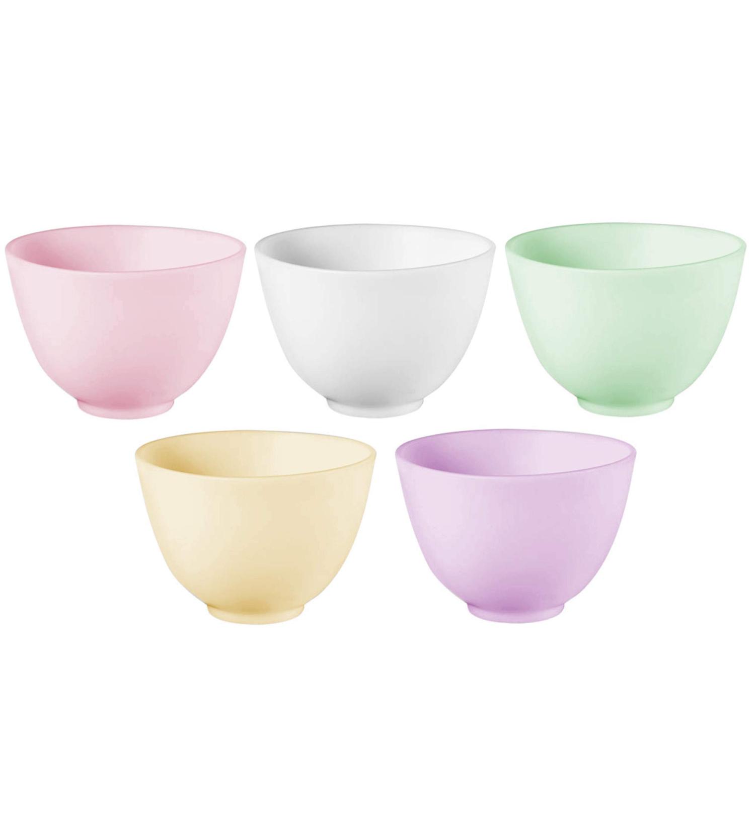 4 Inch Silicone Facial Mask Mixing Bowls - Set of 10, Multi-Colored - Perfect for Mud Masks and Skincare Products - Buy Online on GoSupps.com