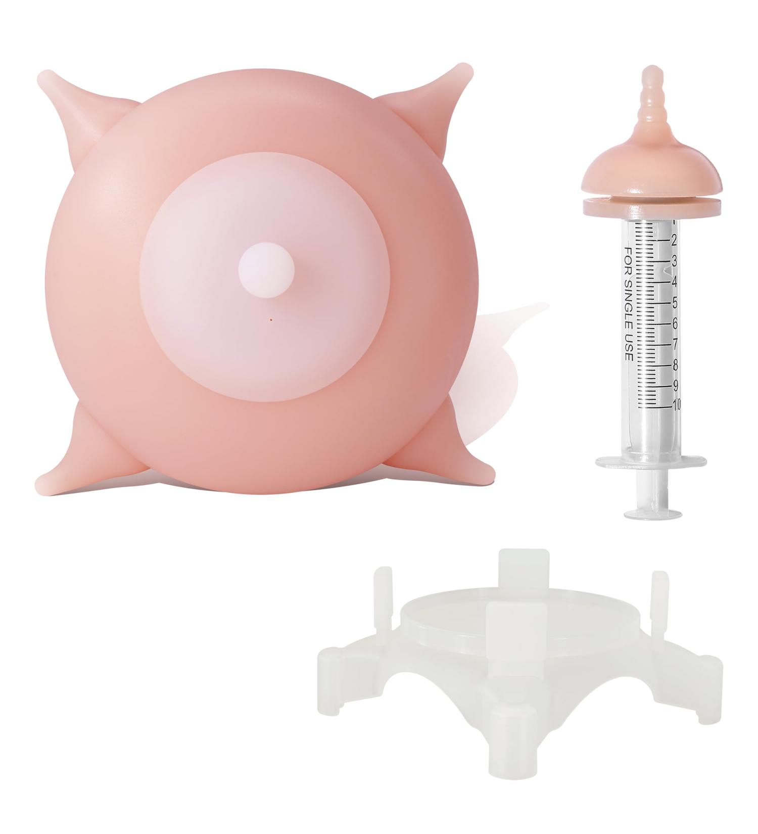 Buy Bubble Milk Bowl Silicone Puppy Milk Bottle | Premium Rearing Bottle for Small/Medium Dogs - Pink - Buy Online on GoSupps.com