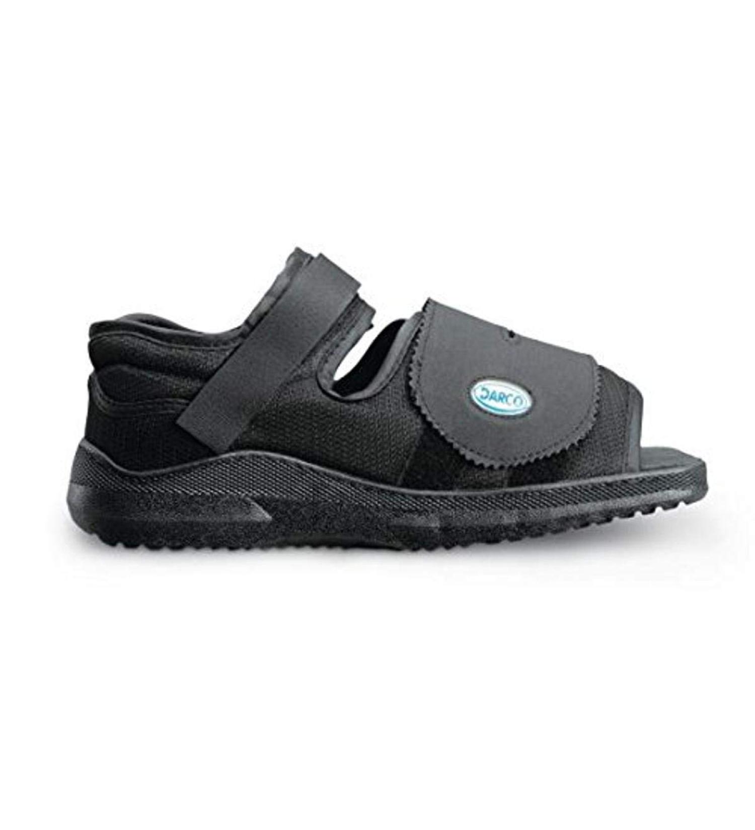 DARCO Med-Surg Shoe, Post op Shoes for Broken Toe, Medical Walking Shoes, Cast Foot Brace for Foot Surgery Operation, Men's Medium