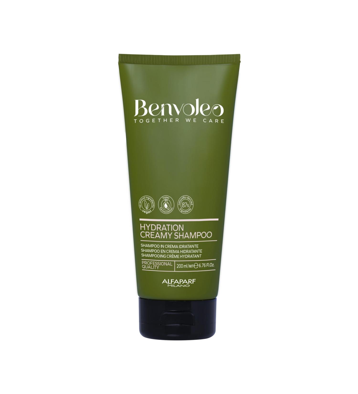 Alfaparf Milano Benvoleo Hydration Creamy Shampoo | Vegan Sulfate-Free & Moisturizing for Dry Hair | Natural Ingredients - 6.76 FL Oz - Buy Online on GoSupps.com