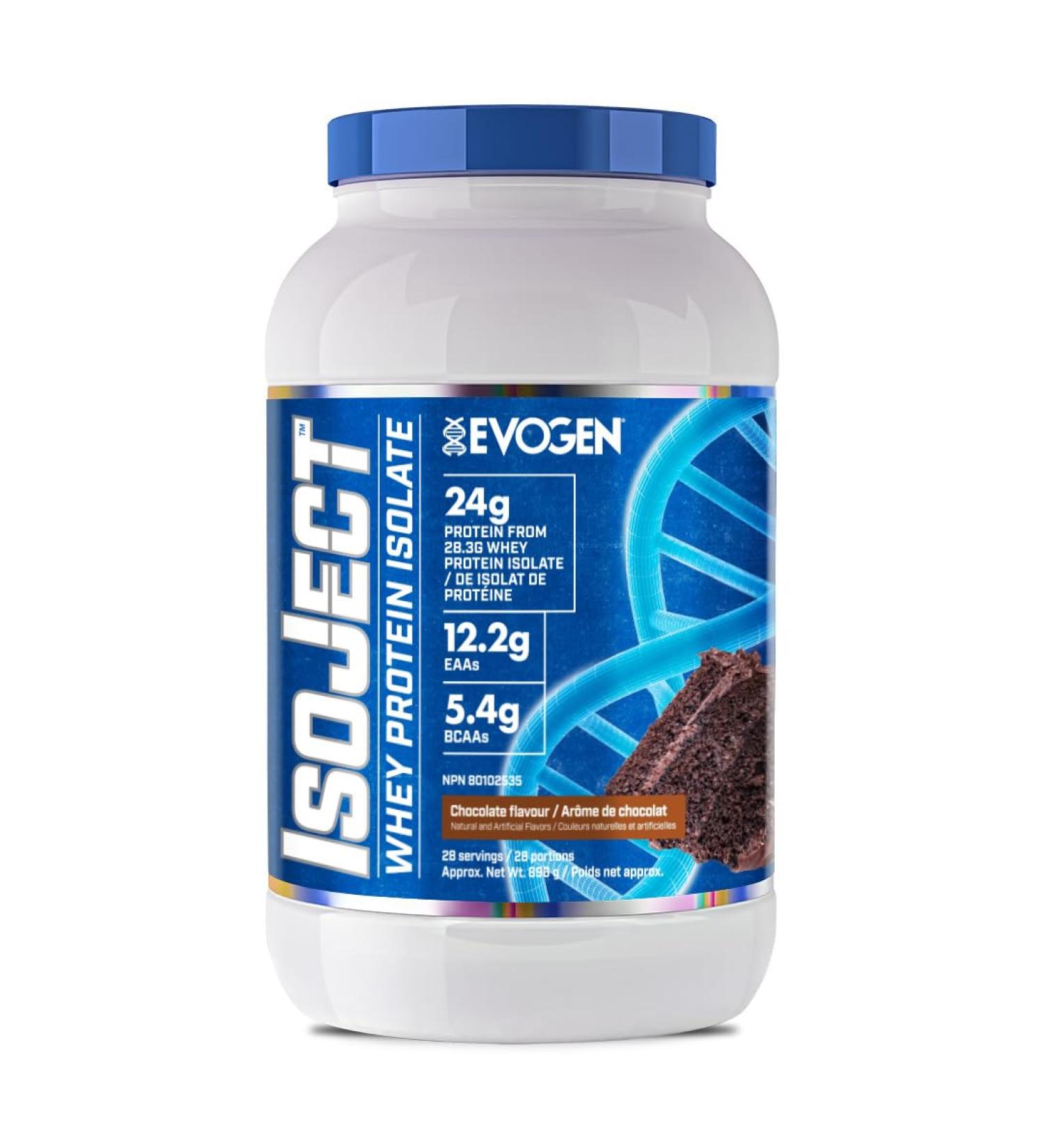 Evogen Isoject - Whey Isolate Protein Powder | Ultra-Pure Whey Isolate Enhanced Absorption & Recovery | Ignitor Enzymes BCAAs EAAs | Chocolate | 28 Servings
