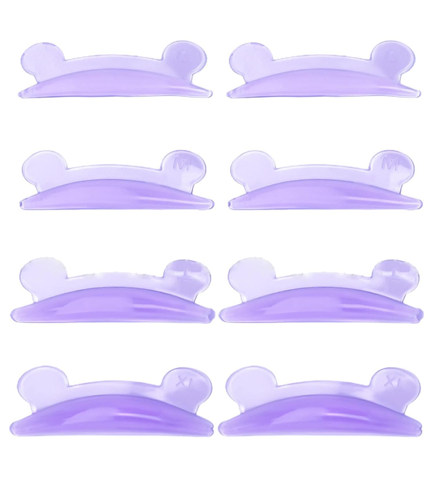 Eoixuqba Eyelash Perm Pads - 4 Pairs Silicone Bear Style Lash Curler Pad Reusable Soft Lash Lift Pads Silicone Eyelash Perming Curler in 4 Sizes for Eye Lashes Extension - Buy Online on GoSupps.com