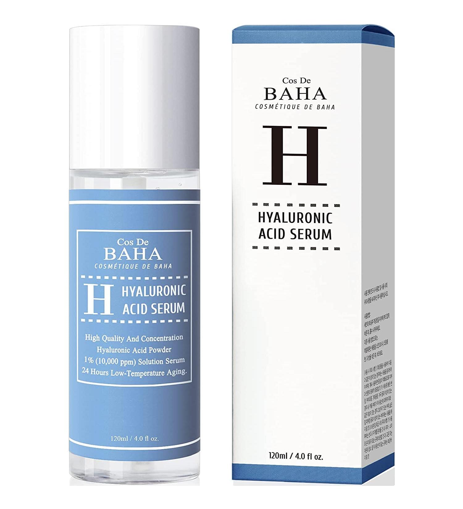 Pure Hyaluronic Acid Serum (120ml 4.0fl oz.) Facial Moisturizer for Cos De Baha - Buy Online on GoSupps.com