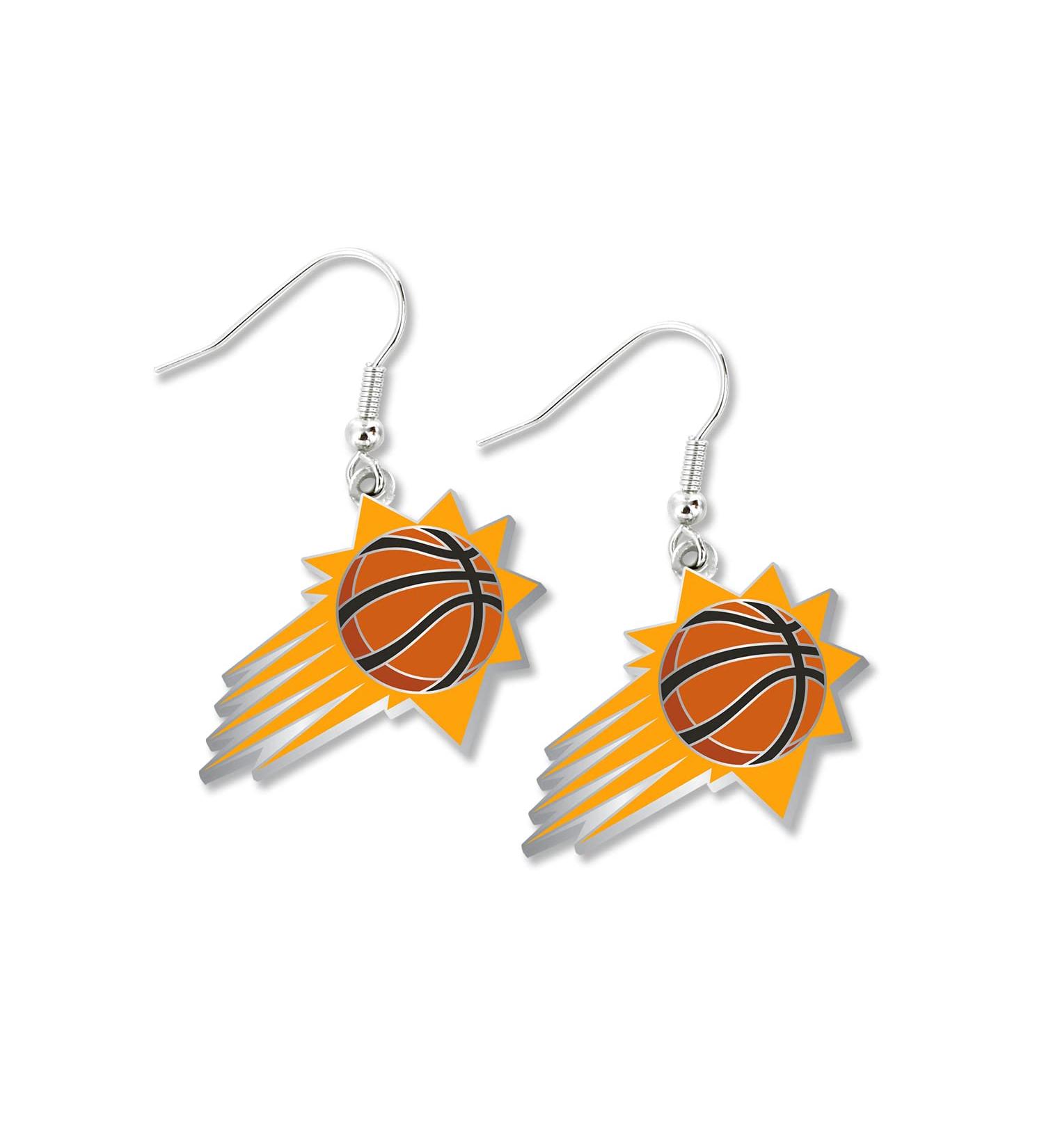 Aminco NBA Phoenix Suns Logo Dangle Earrings