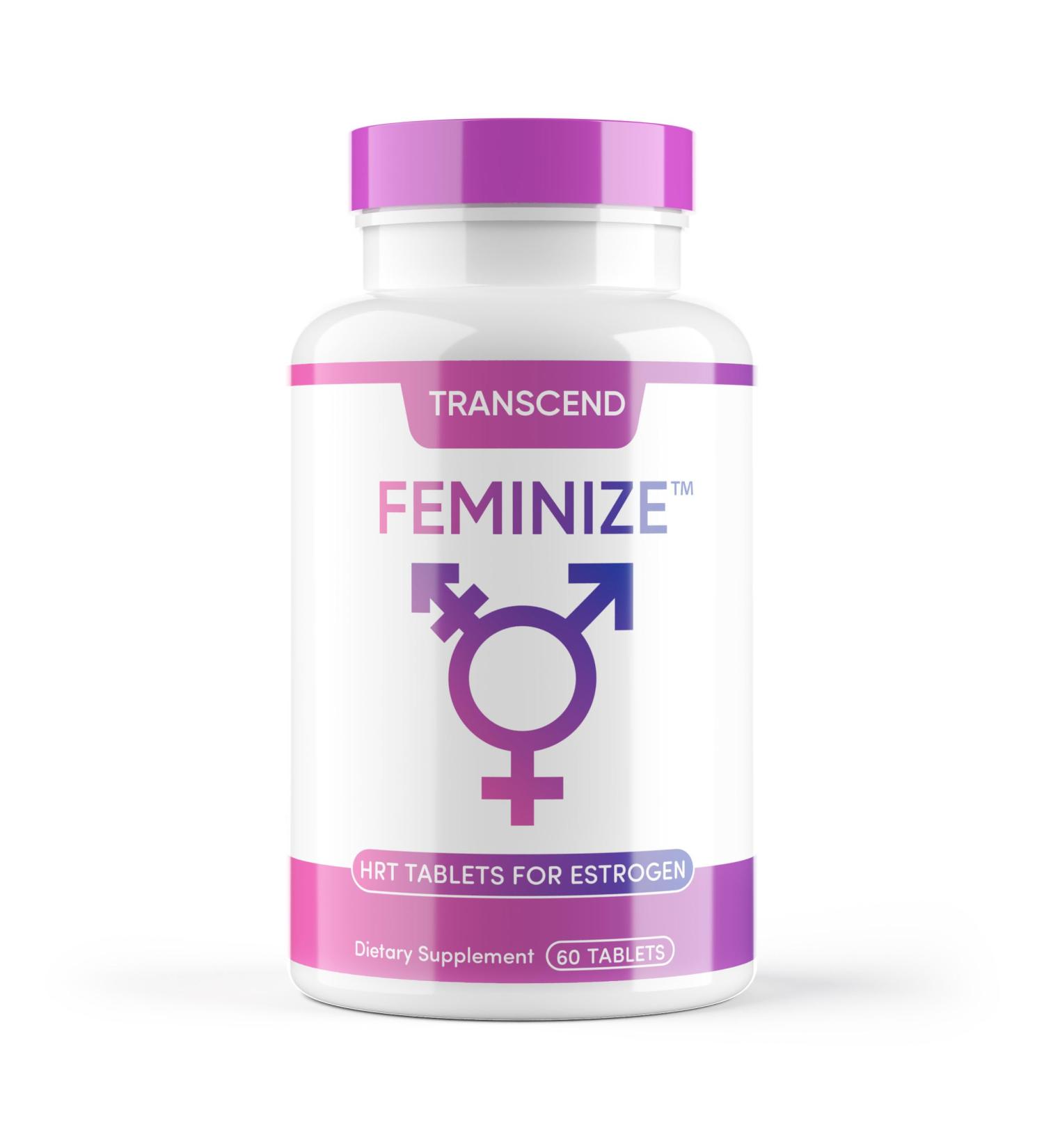 FEMINIZE HRT+ Pills | Potent Estrogen Complex for Trans Women | Big Breasts Soft Skin Feminizer | LGBTQ+ Friendly - Buy Online on GoSupps.com