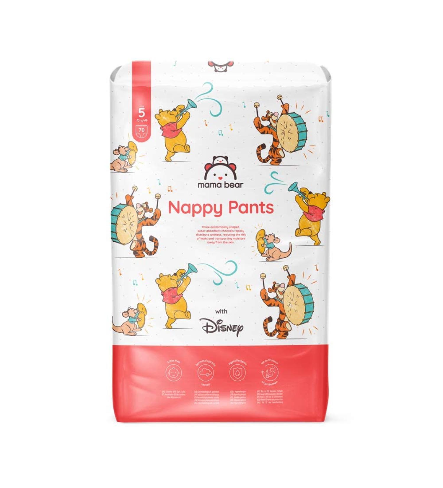 Amazon Brand Mama Bear Disney Diaper Pants Size 5 (12-17 kg) - 70 Count White - Diapers for International Shipping - Buy Online on GoSupps.com