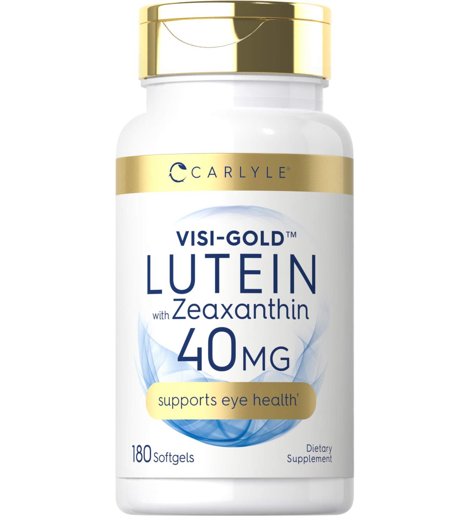 Carlyle Visi Gold Lutein & Zeaxanthin 40mg - 180 Softgels | Eye Health Supplement - Buy Online on GoSupps.com