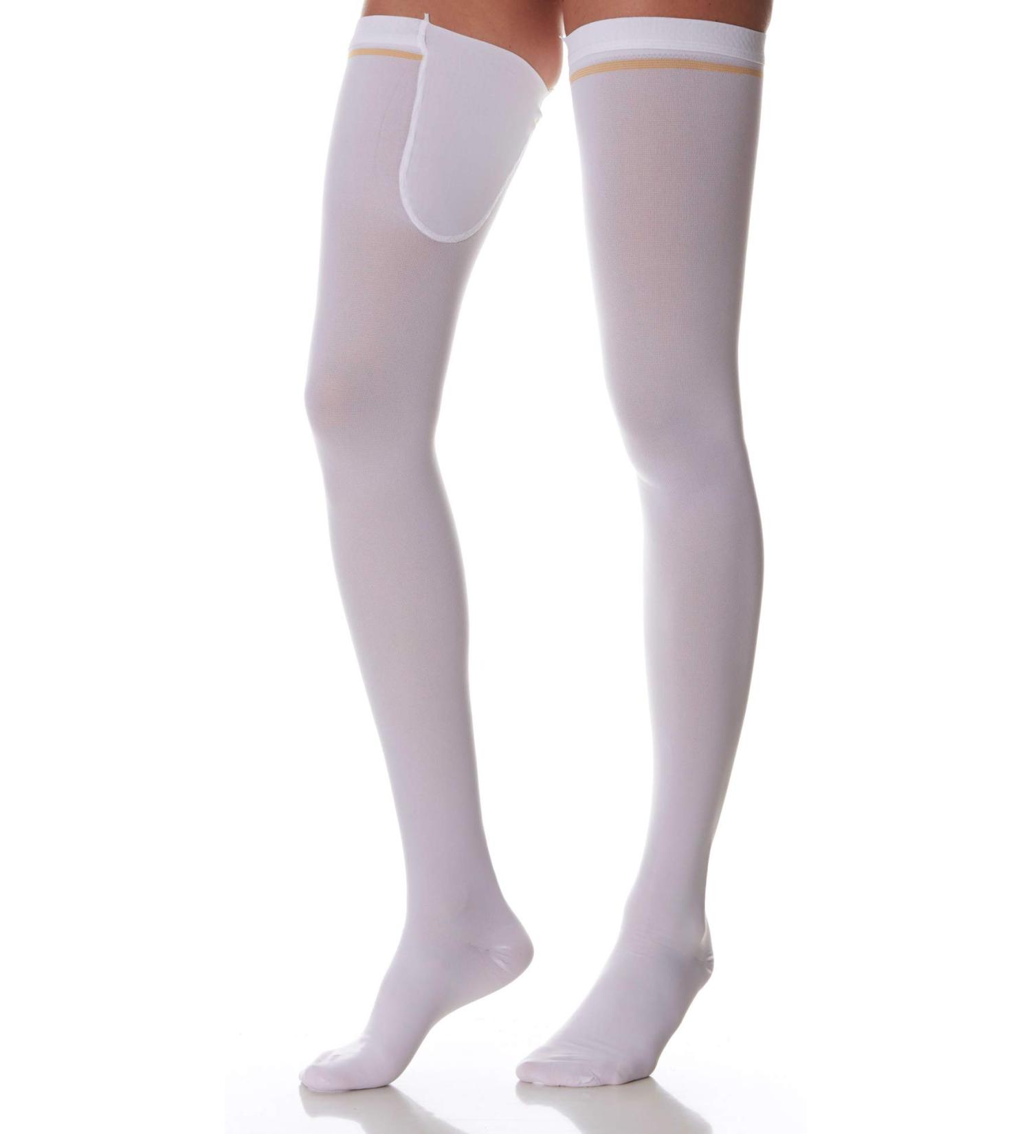 Buy SCUDOTEX Medical Compression Stockings - 18-24 Hg Long White Size 3 for Thrombosis Relief | International Shipping Available - Buy Online on GoSupps.com
