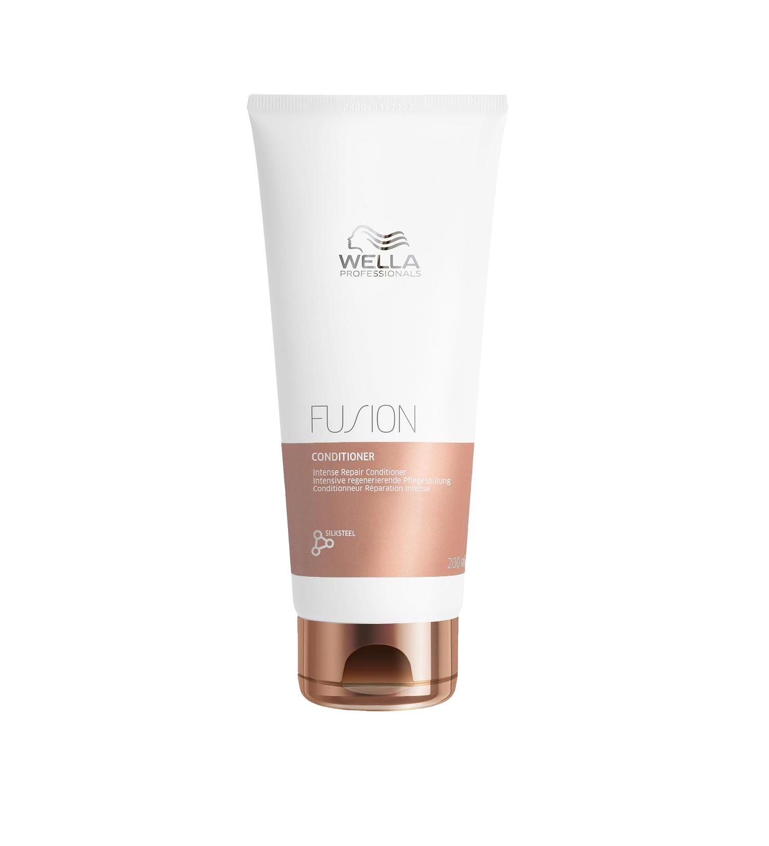 Wella Professionals Fusion Intense Repair Conditioner 200ml - Deep Repairing Hair Care with Amino Acids - Smooth Conditioner for Broken Hair - Buy Online on GoSupps.com