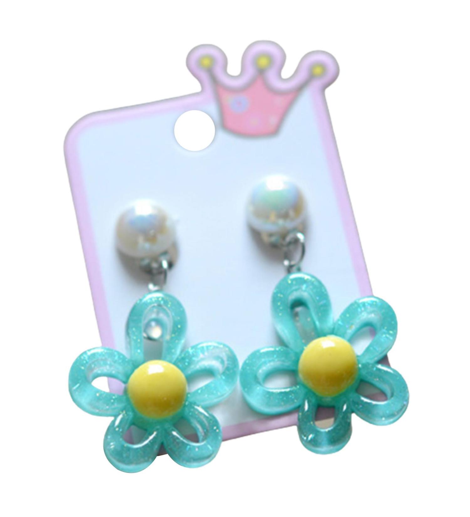 Feyley Flower Ear Clips for Girls | Stylish & Fun Jewelry for Children | Shop Fashionable Flower Earrings - Buy Online on GoSupps.com