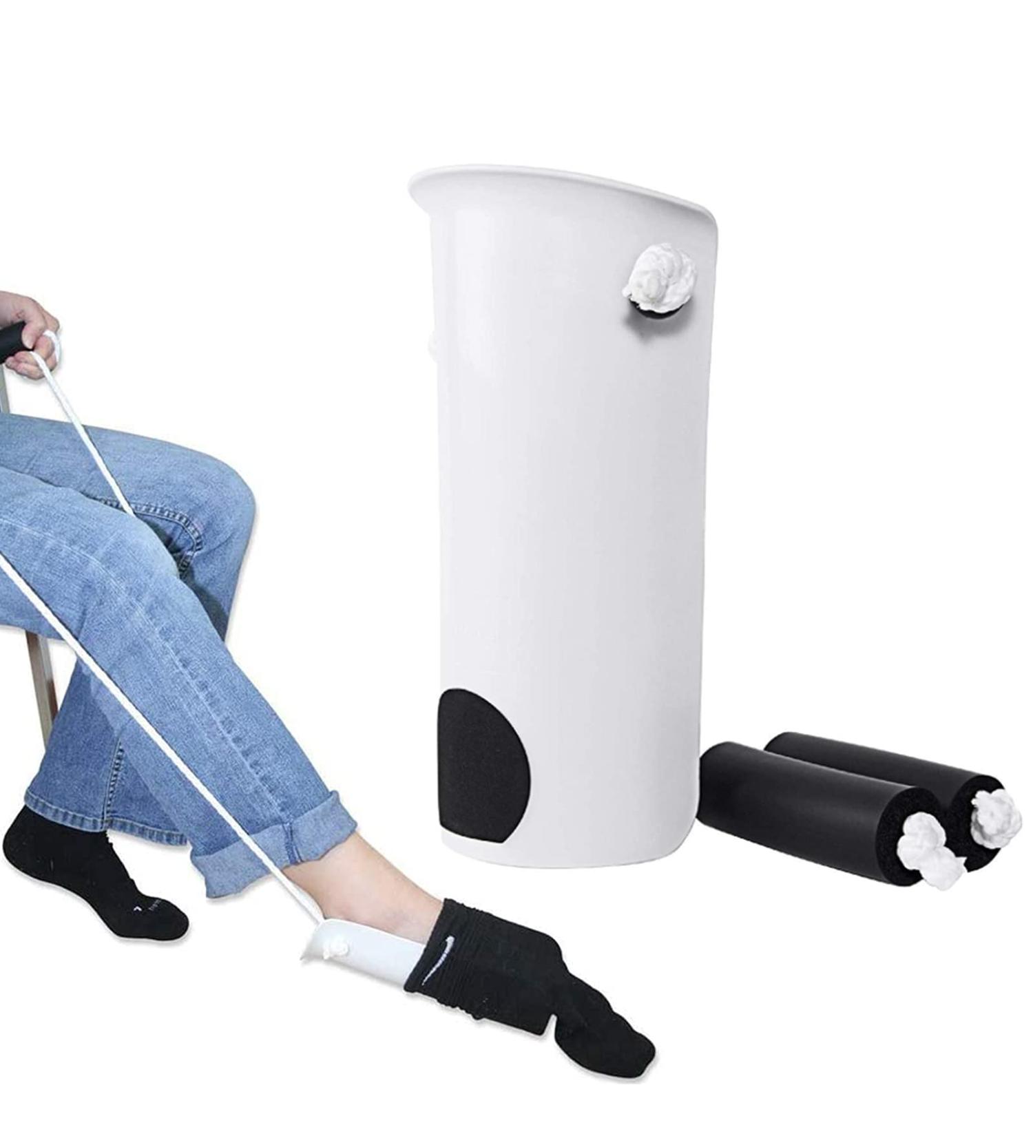 Ergonomic Sock Aid for Pregnant & Elderly Easy Foam Handle International Shipping - Buy Online on GoSupps.com