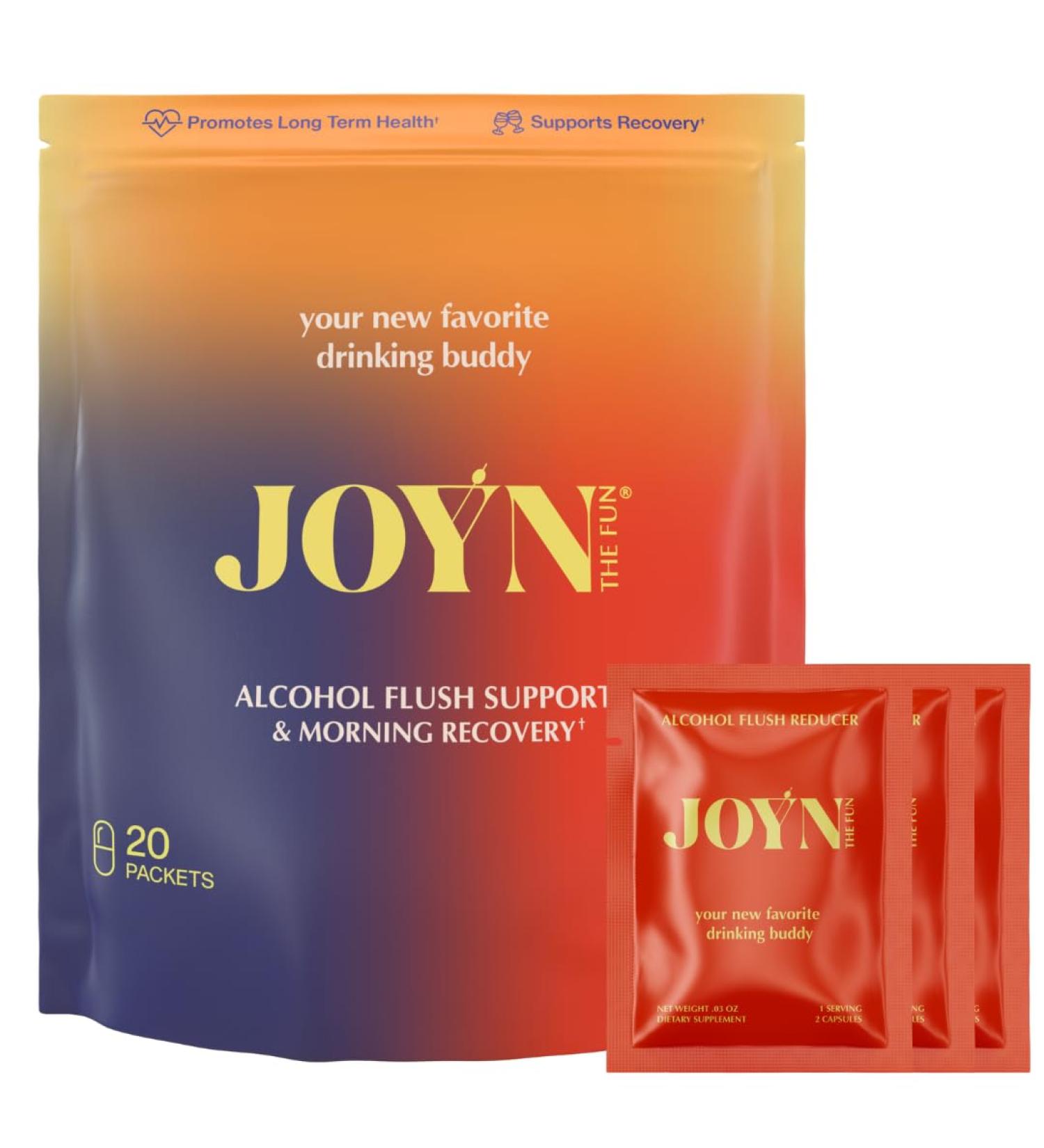 JOYN Supplement Value Pack: Alcohol Flush & Asian Glow Relief Morning Recovery Liver Support | Feel Better Before & After Drinking | with NAC DHM Milk Thistle Glutathione B12 | 20ct - Buy Online on GoSupps.com