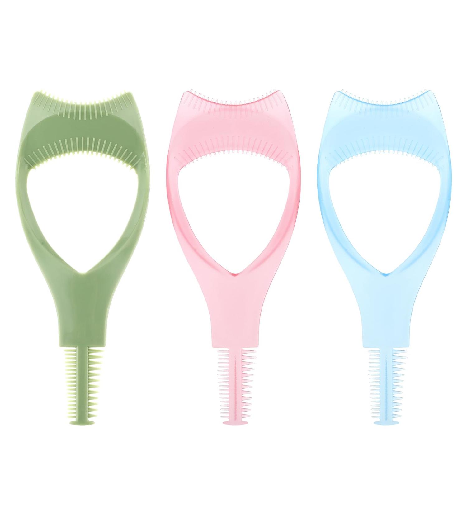 WLLHYF Mascara Shield Guard | Eyelash Applicator & Separator Tool for Makeup | Lash Comb Helper for Clean & Defined Lashes | Available in Blue, Pink, Green - Buy Online on GoSupps.com