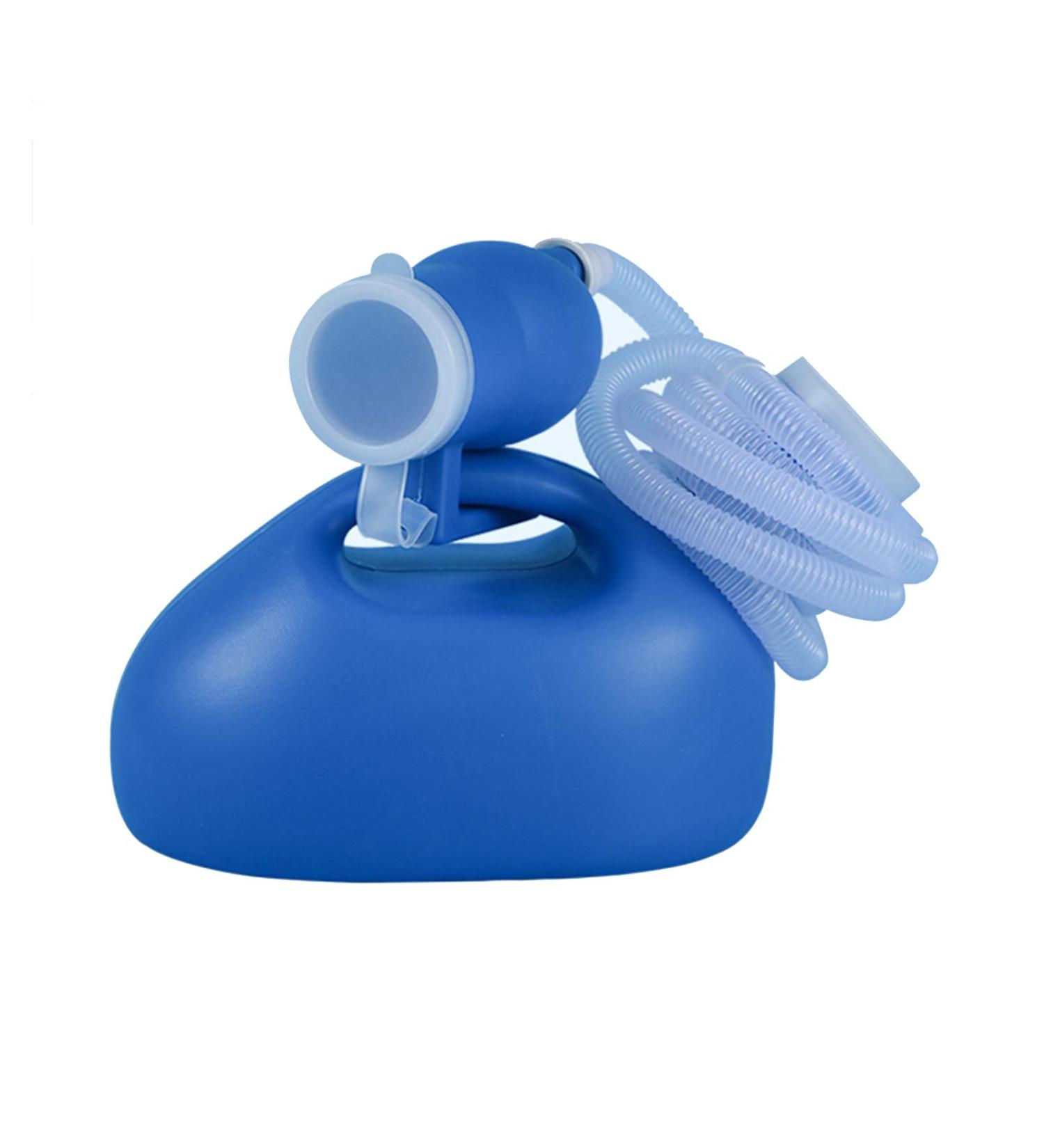 Men Urinal Men Reusable Pee Jug Male Urine 1.6m Long Tube with Lid Portable Thicken Men's 2000ml for Camping Car Travel Toilet Universal Urinals Convenient and Practical Urinal - Buy Online on GoSupps.com