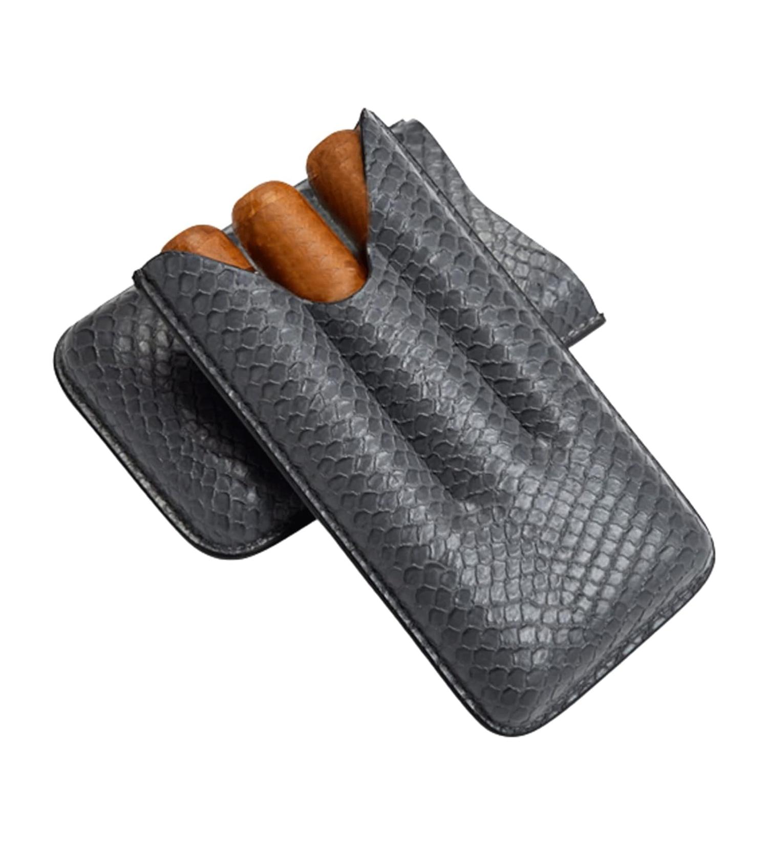 Cigar Boxs Humidors Cigar Box Compact and Lightweight Cigars Case Leather Travel Humidors Cigar Humidor Holds 3 Cigars - Buy Online on GoSupps.com