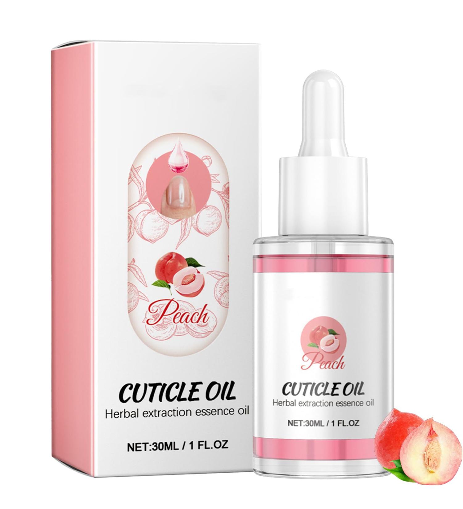 Nail Cuticle Oil with Vitamin E 30ml Cuticle Oil For Nails Herbal Extraction Essence Oil for Dry Rough Nail Care Repair Jojoba Nail Cuticle Oil Moisturizes Cuticle Strengthens Nails(Peach) - Buy Online on GoSupps.com
