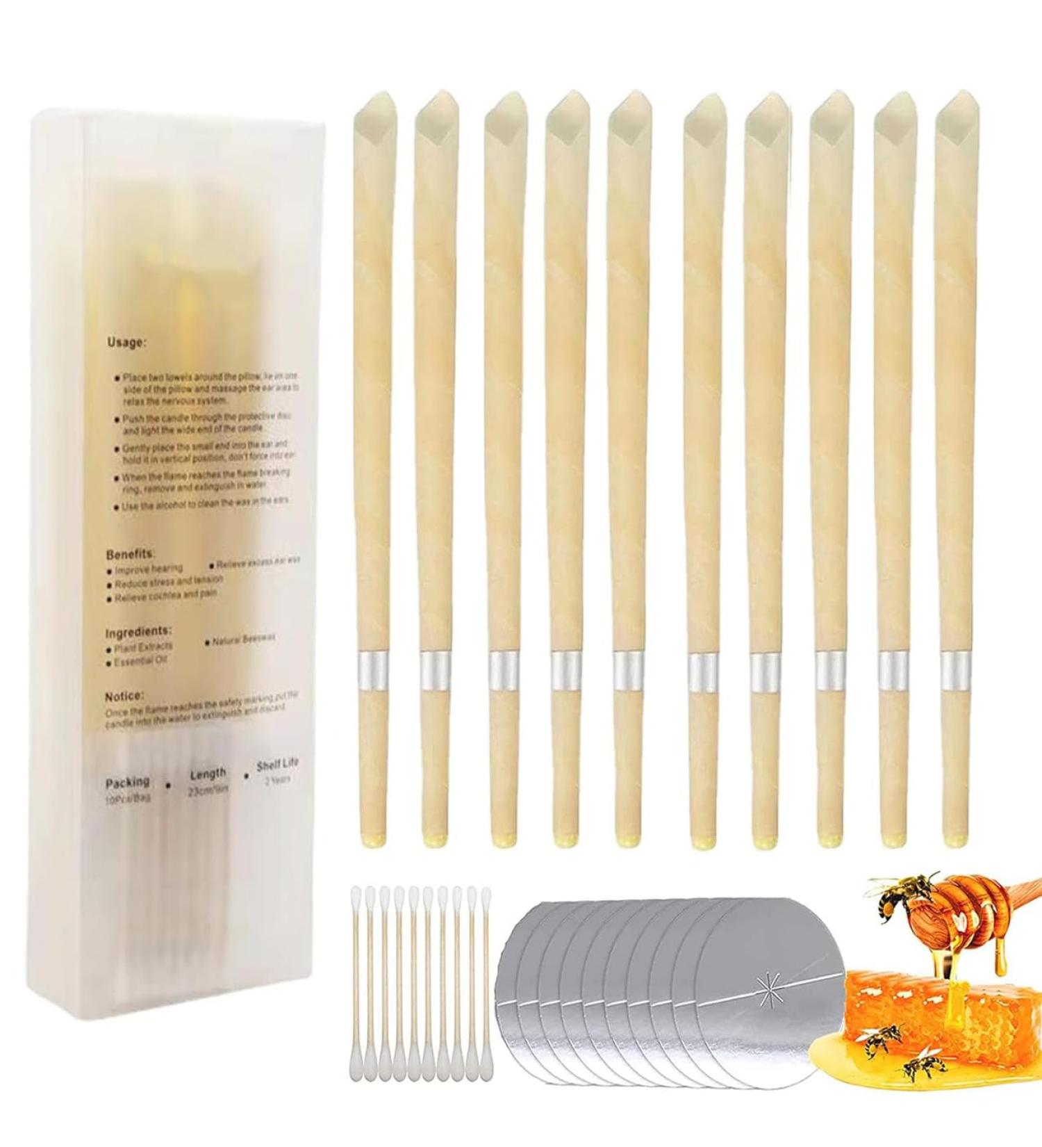 10Pcs Ear Wax Removal Tool for Wax Removal Earwax Cleaning Tool for Ear Cleaning Includes Cotton Swabs 12pcs-a1 - Buy Online on GoSupps.com