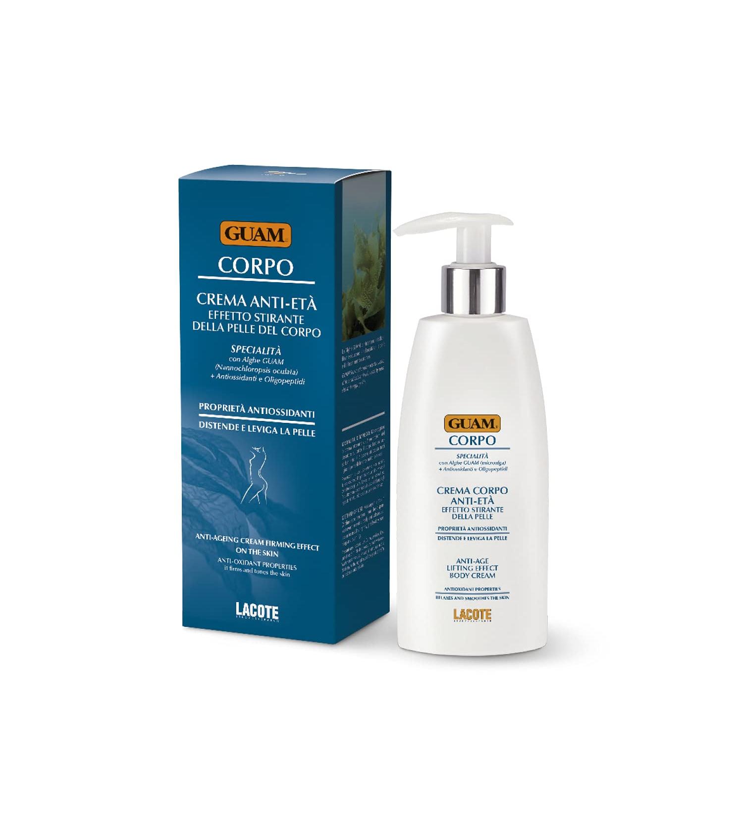 Guam anti-ageing body cream with firming and anti-ageing action with Guam seaweed Made in Italy 200 ml pack