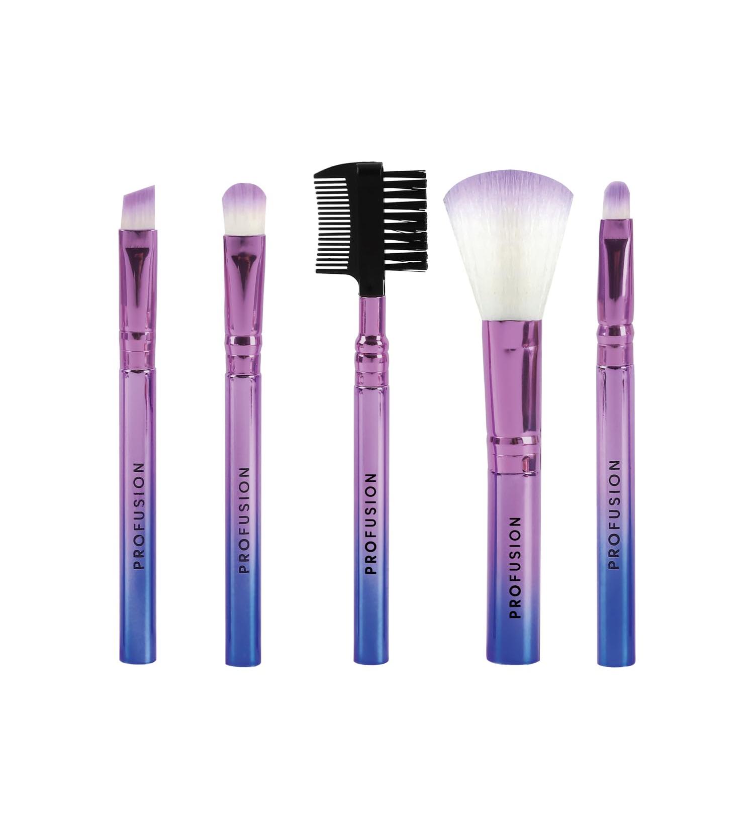 Profusion Cosmetics Written in the Stars: 5 Piece Mini Brush Essentials for Flawless Makeup - International Shipping Available - Buy Online on GoSupps.com