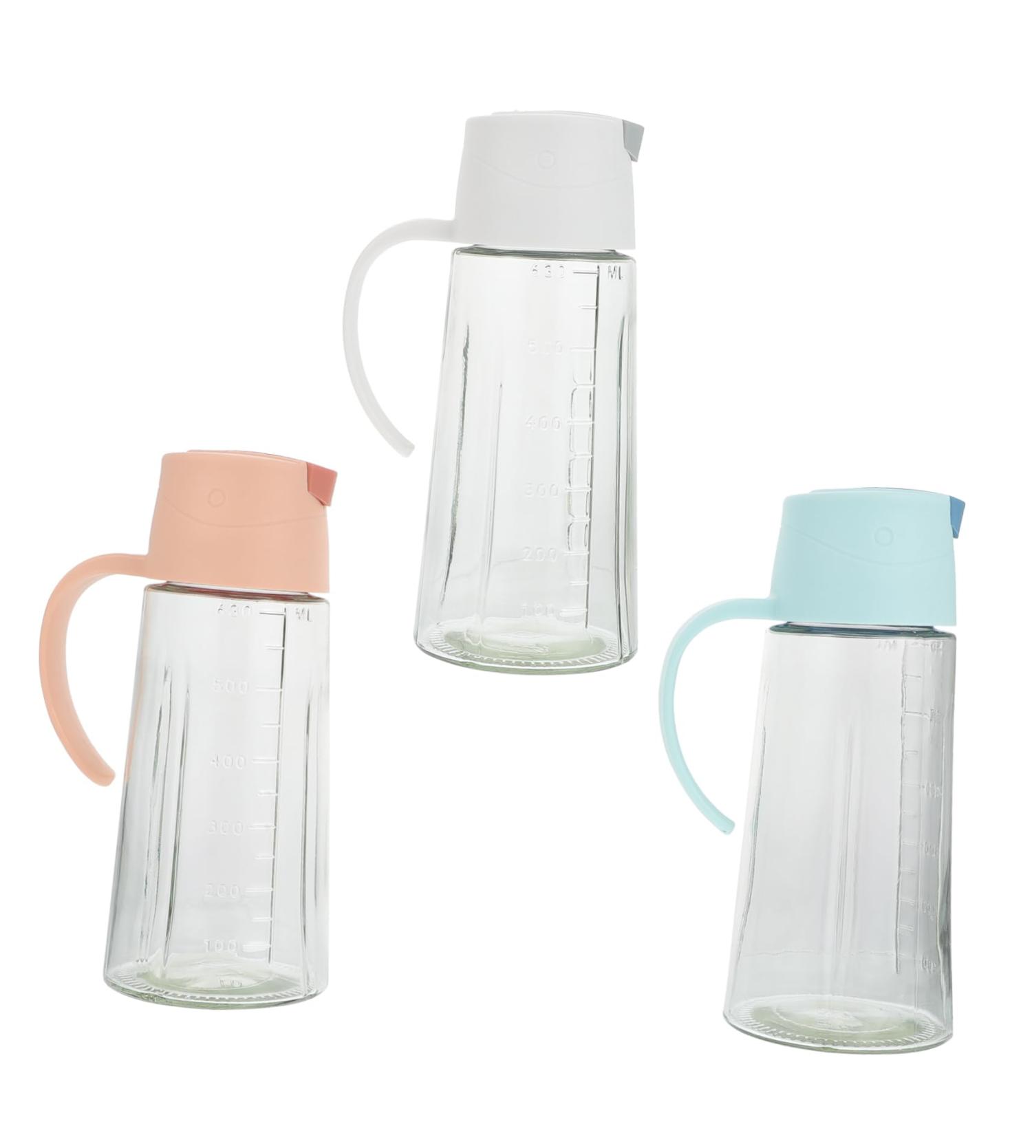 Zerodeko 3pcs Oil Can Oil Decanter Spout Oil Bottles for Kitchen Soy Sauce Bottle Dispenser Soy Sauce Pot Soy Sauce Dispenser Olive Oil Vinegar Holder Glass Japanese-style Soy Sauce Jar - Buy Online on GoSupps.com