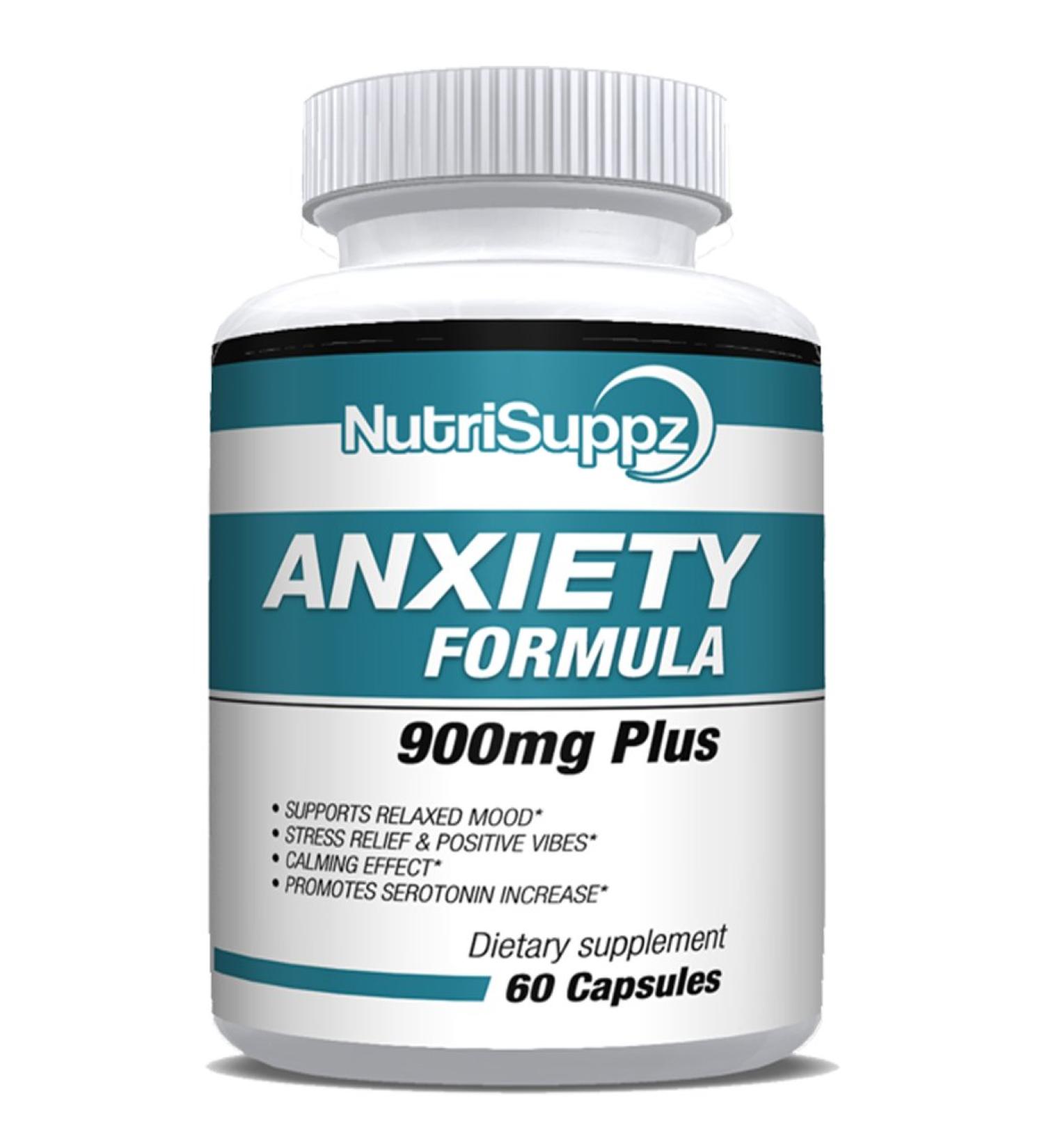 Anti-Anxiety Formula 900mg - GABA  L-Theanine & 5-HTP | 60 Capsules - Buy Online on GoSupps.com