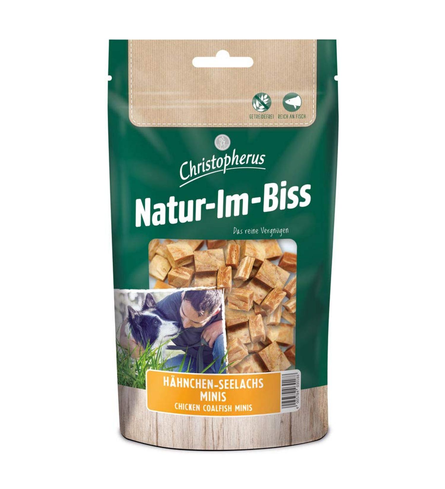 Christopherus chew sticks for dogs chicken pollock minis warm air dried natural bite 70 g