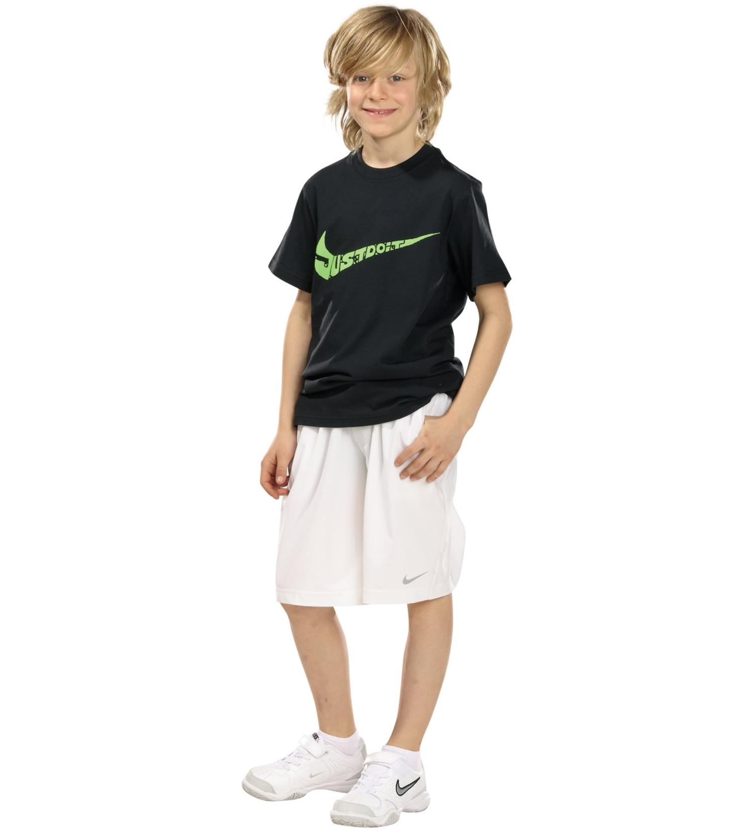 Nike Boys Tennis Shorts Club L White/White/Black