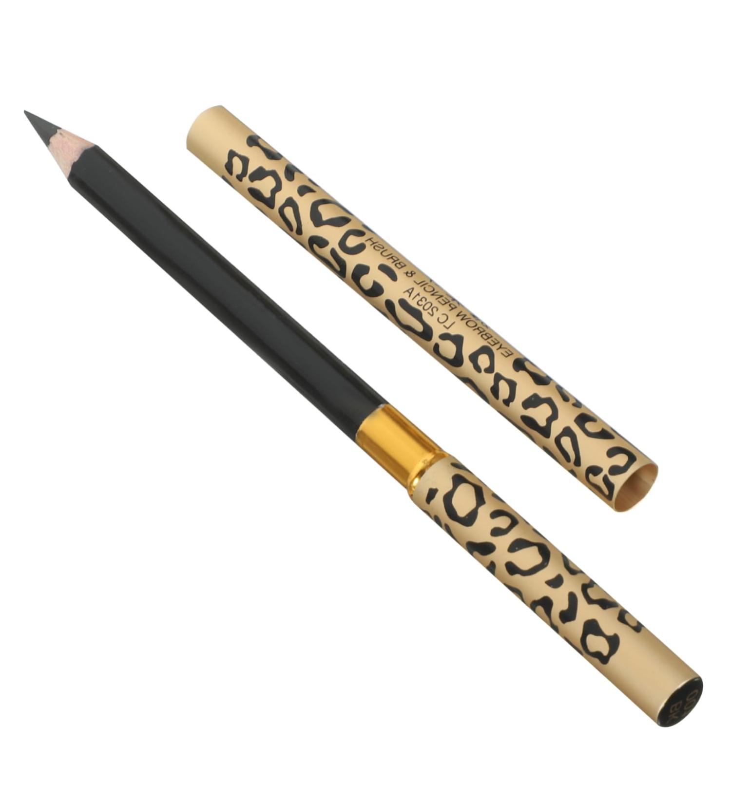 BELLIFFY 2pcs Eyebrow Pencil Brush Gel Black Eyebrow Pencil and Brush Black Eyeliner Pen Puff Eyebrown 1 count (Pack of 1) Black - Buy Online on GoSupps.com