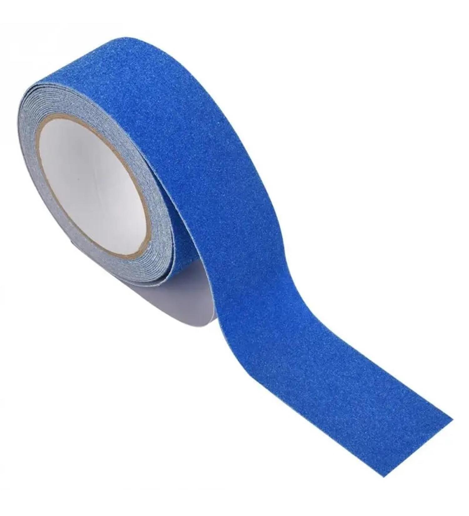 Hazard Tape Anti Slip Tape Tape Anti Slip Tapes Anti Skid Adhesive Tape for Stair Step Floor Safety Tape Non Slip Shower Strips(Blue) - Buy Online on GoSupps.com