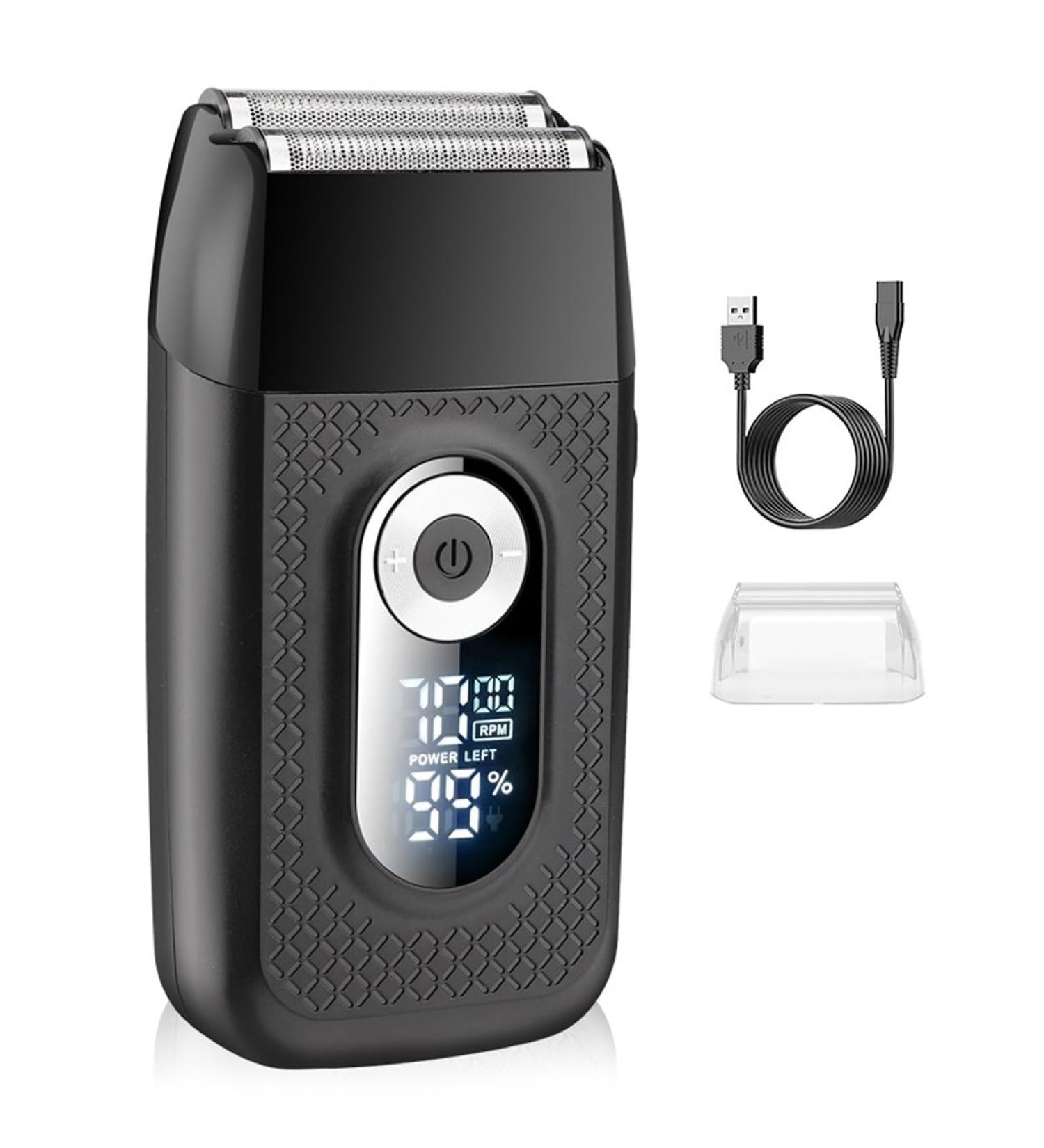 Buy Professional Electric Razors for Men | Rechargeable Shaver with LCD Display - Portable & Multifunctional Beard Trimmer - Buy Online on GoSupps.com
