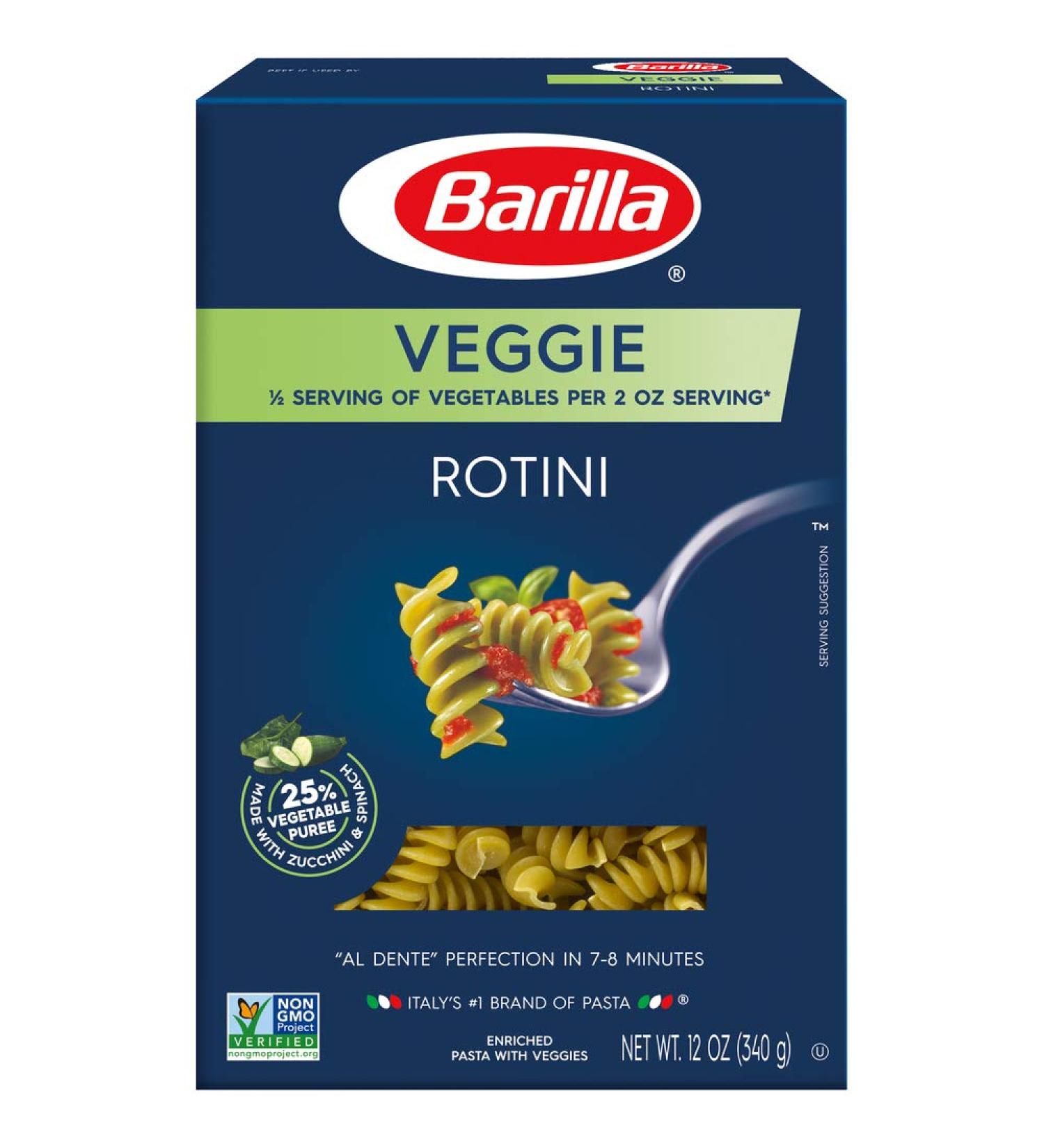 Barilla Veggie Rotini Pasta 12 oz - Healthy and Delicious Option - Buy Online on GoSupps.com