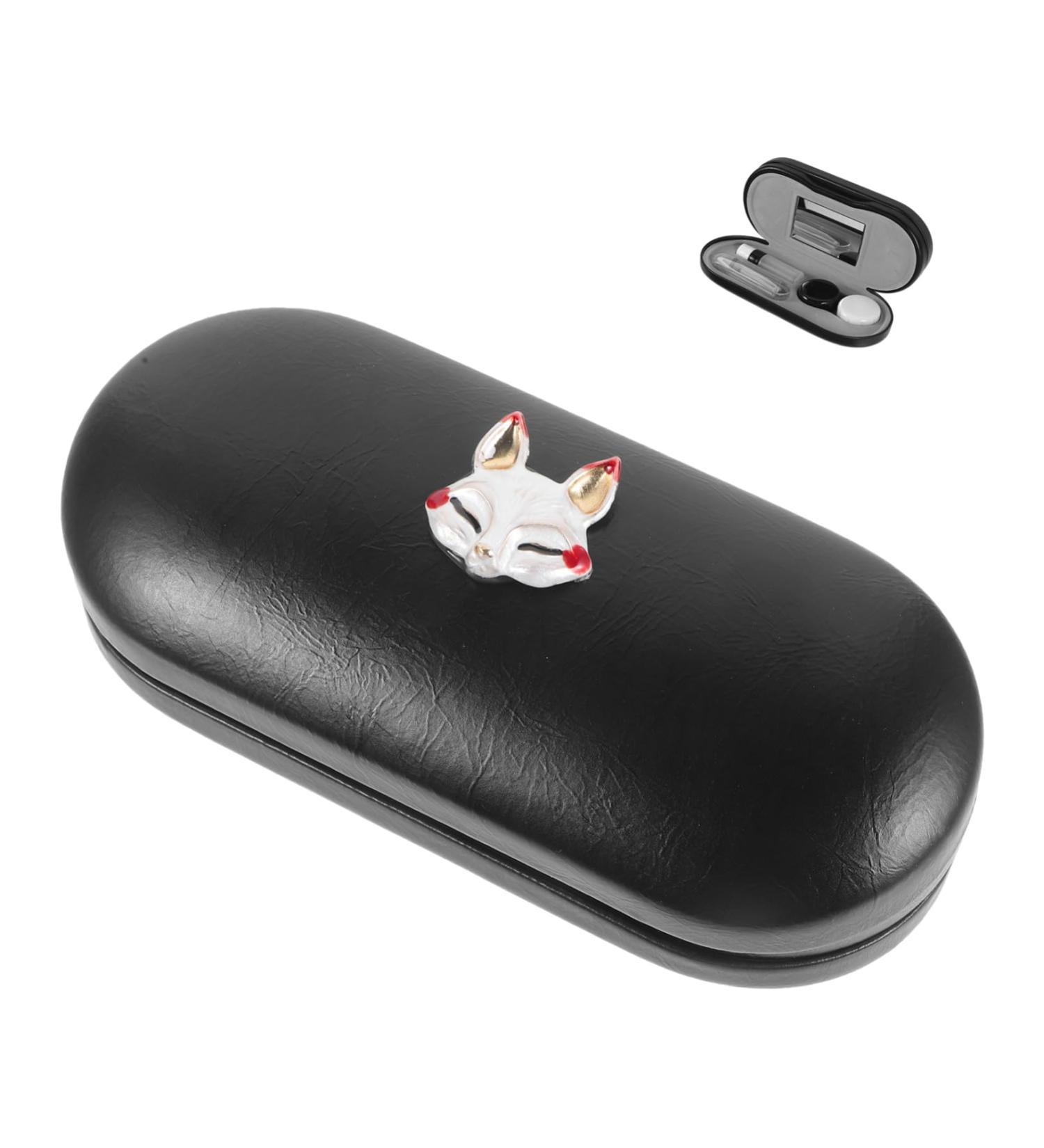 Solustre 1 Set Box Hartschale - Reusable Multi-Purpose Glasses Holder & 2-in-1 Glasses Case for Contacts - Leather Organizer 16x7cm - Buy Online on GoSupps.com