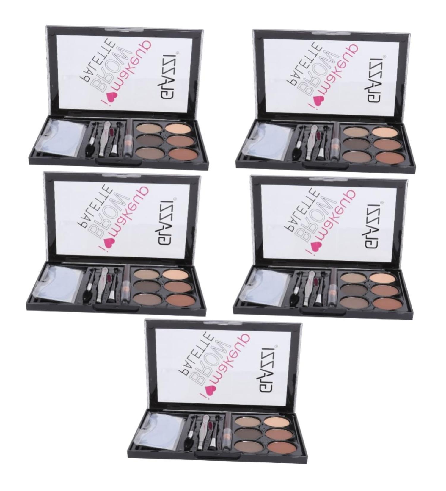Didiseaon 5 Sets Eyebrow Powder Set Beauty Tools Eye Shadow Make up Palettes Abs Eyebrow Stickers Cosmetic - Buy Online on GoSupps.com