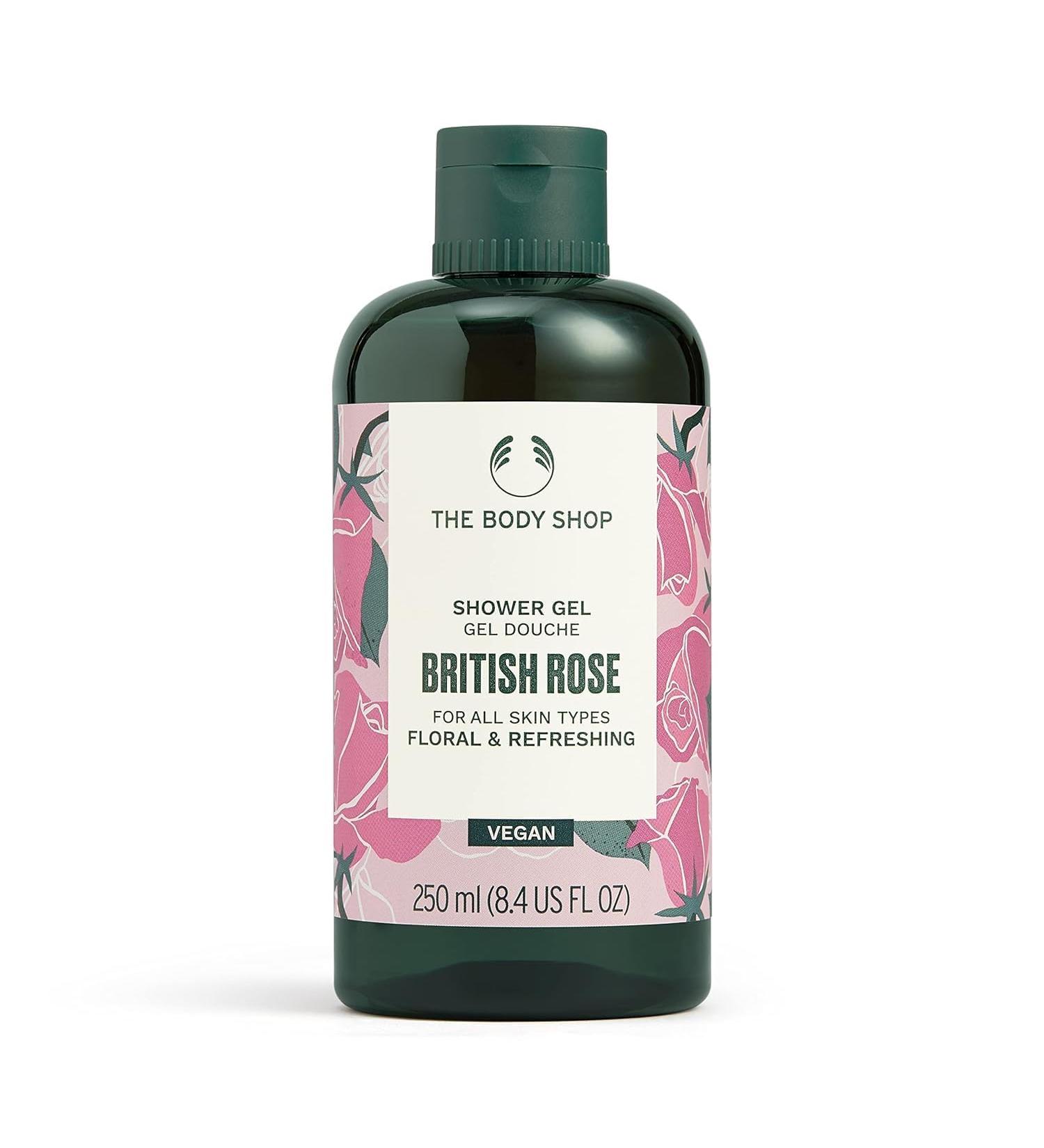 Vegan British Rose Shower Gel 250 ML - The Bod.y Shop | Cleanse & Refresh for All Skin Types - International Shipping Available - Buy Online on GoSupps.com