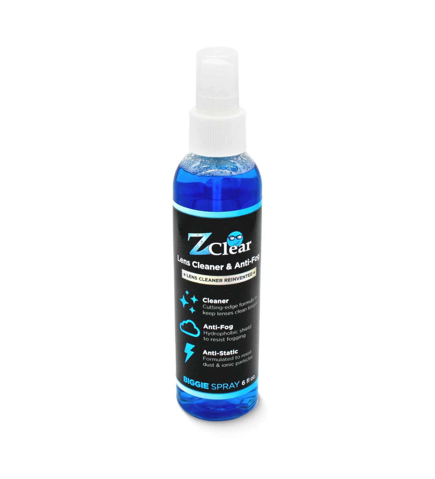 Anti-Fog 6oz Spray for Large Surfaces | Lens Cleaner for Glasses, Goggles, and More | Includes Microfiber Cloth | 6 Fl Oz Pack - Buy Online on GoSupps.com
