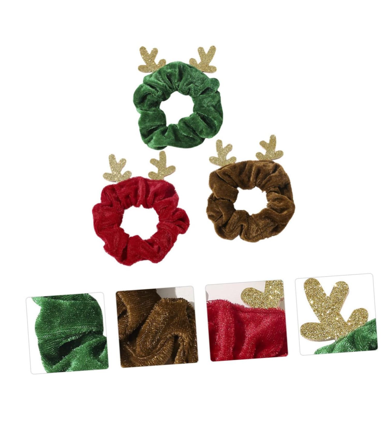 minkissy Christmas Hair Rope Hair Ropes Bobbles Elastic Hair Bands Christmas Hair Bands Antler Hair Band Christmas Hair Bobble Hair Bobbles Ponytail Holder Hair Ring Tie Miss Elk Fabric - Buy Online on GoSupps.com